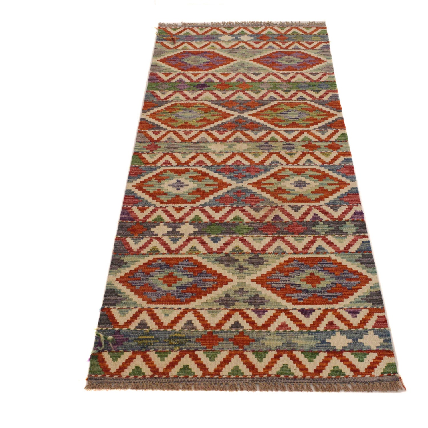 Vegetable Kilim Runner 2' 4" x 6' 5" (ft)- No. P35021