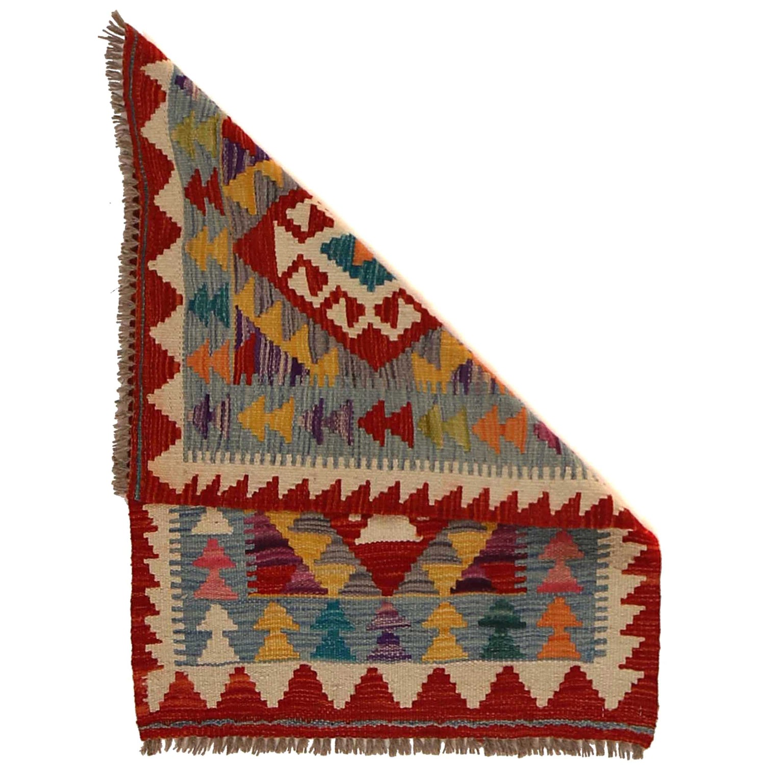 Handmade Vegetable Kilim 2' 0" x 2' 11" (ft) - No. P35033