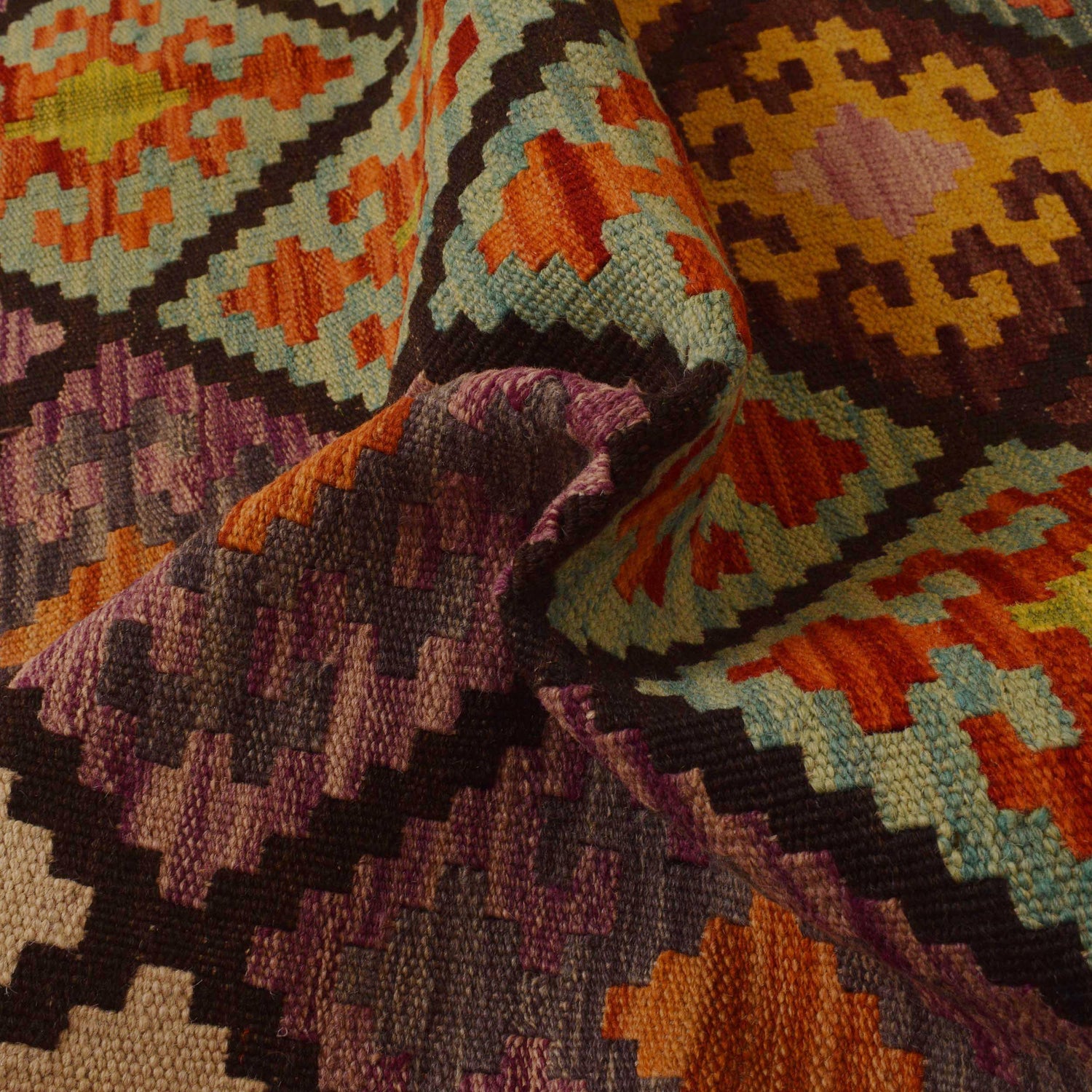 Handmade Vegetable Kilim 5' 9" x 8' 5" (ft) - No. P35038