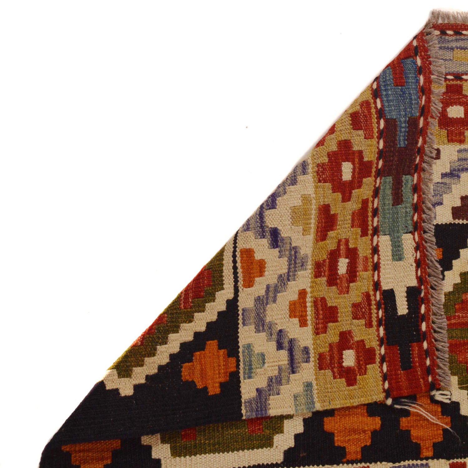 Handmade Vegetable Kilim 4' 10 x 7' 5 (ft) - No. P35050