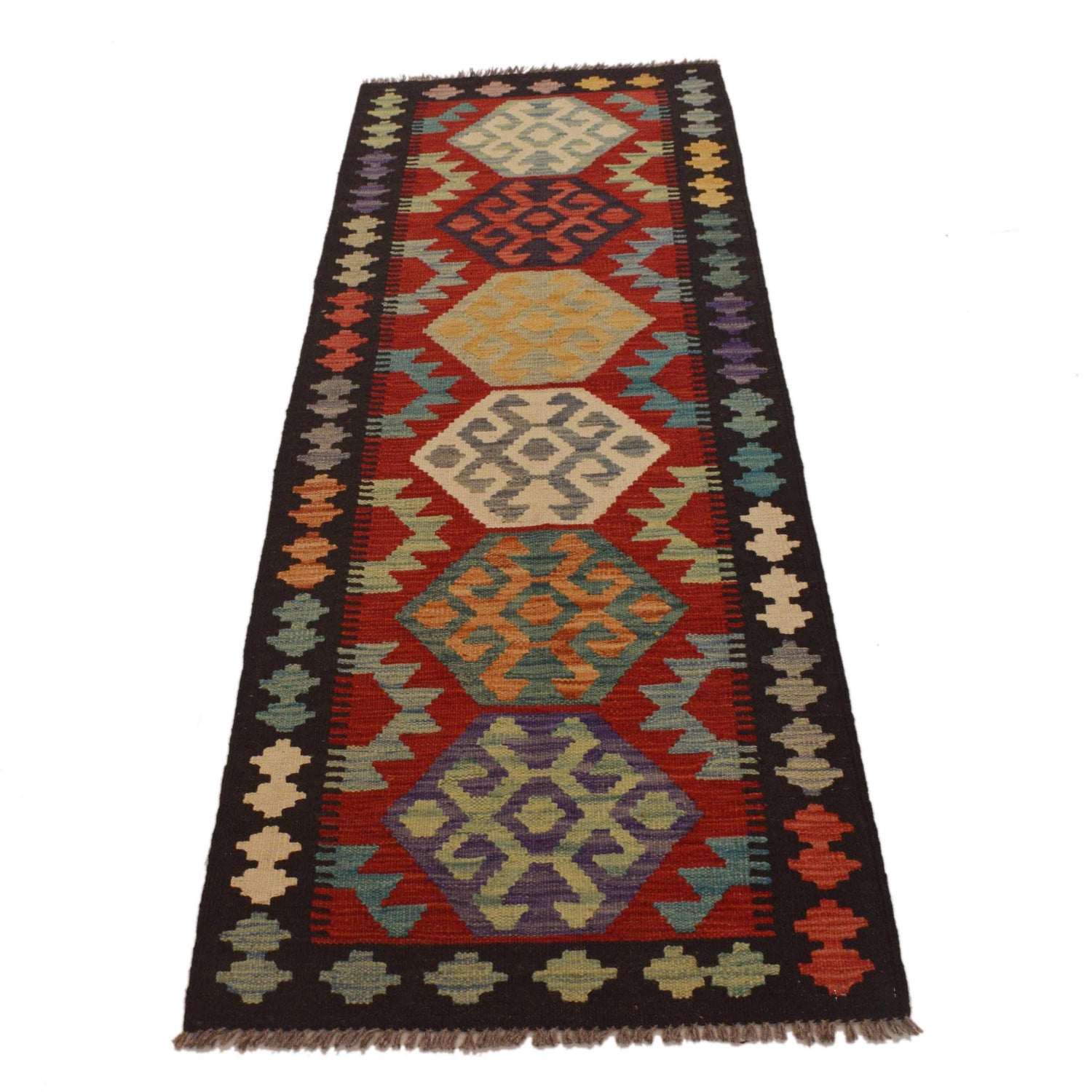 Vegetable Kilim Runner 2' 0" x 6' 5" (ft)- No. P35055