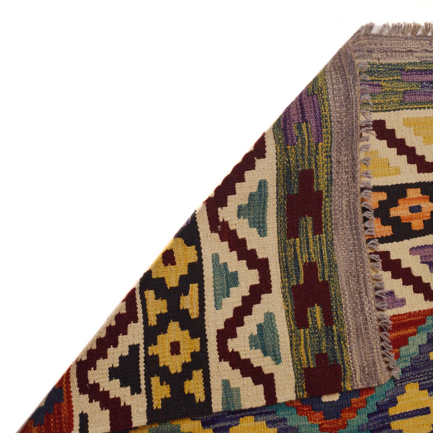Handmade Vegetable Kilim 9' 7" x 12' 8" (ft) - No. P35056