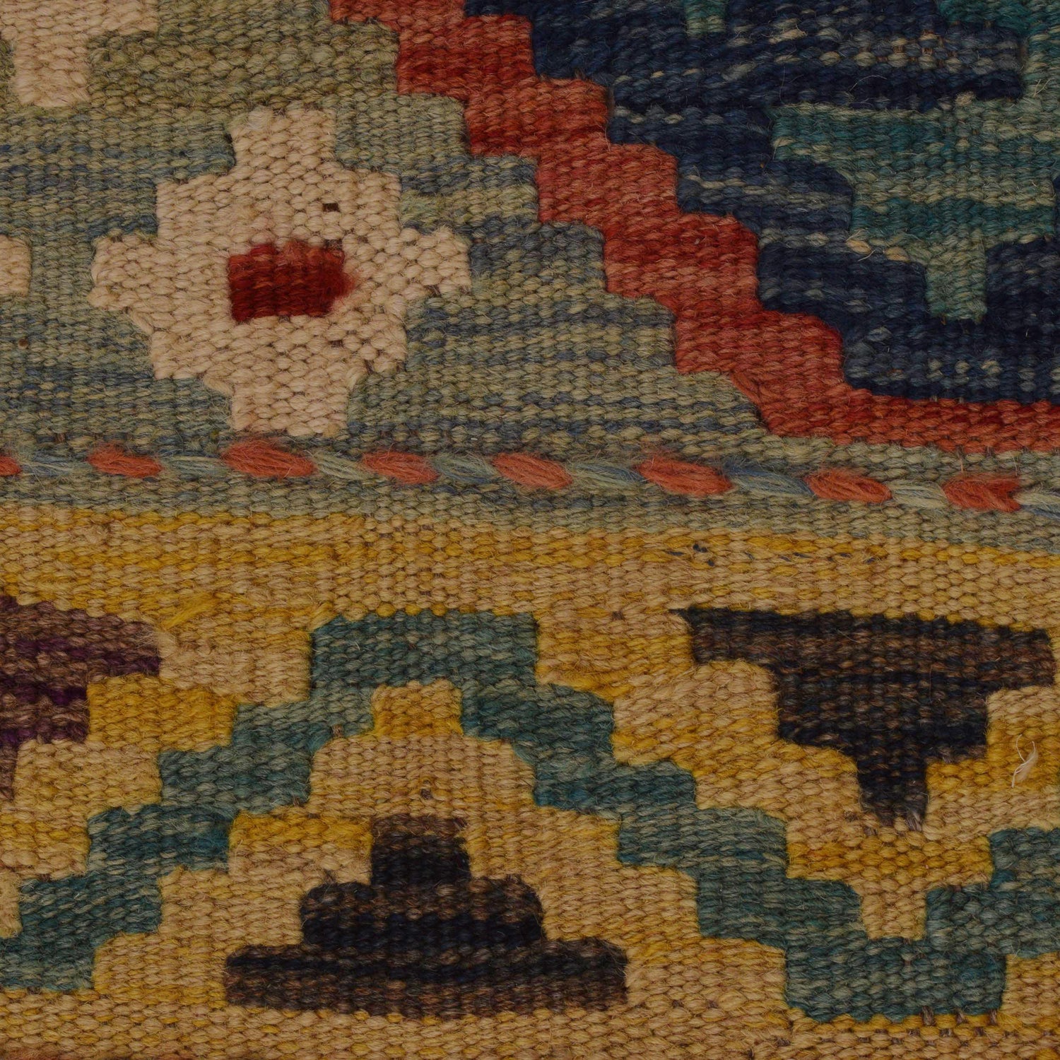 Handmade Vegetable Kilim 8' 4 x 11' 11 (ft) - No. P35058