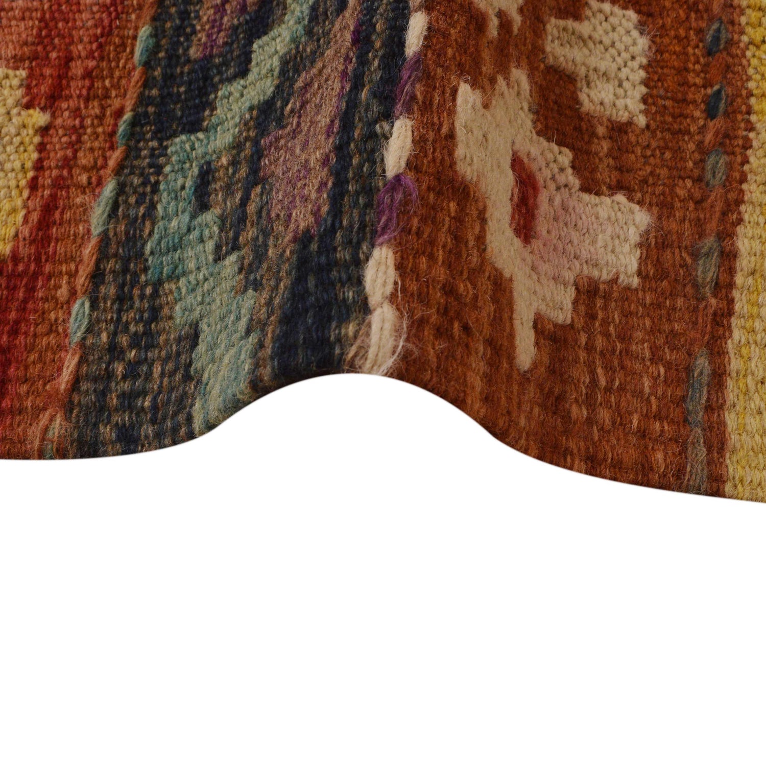 Handmade Vegetable Kilim 8' 4 x 11' 11 (ft) - No. P35058