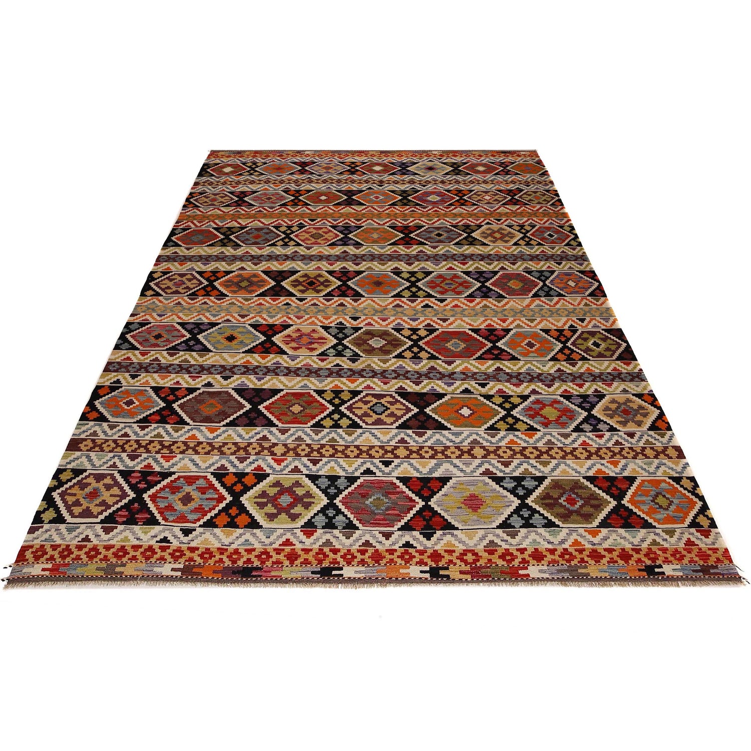 Handmade Vegetable Kilim 8' 5 x 11' 6 (ft) - No. P35061