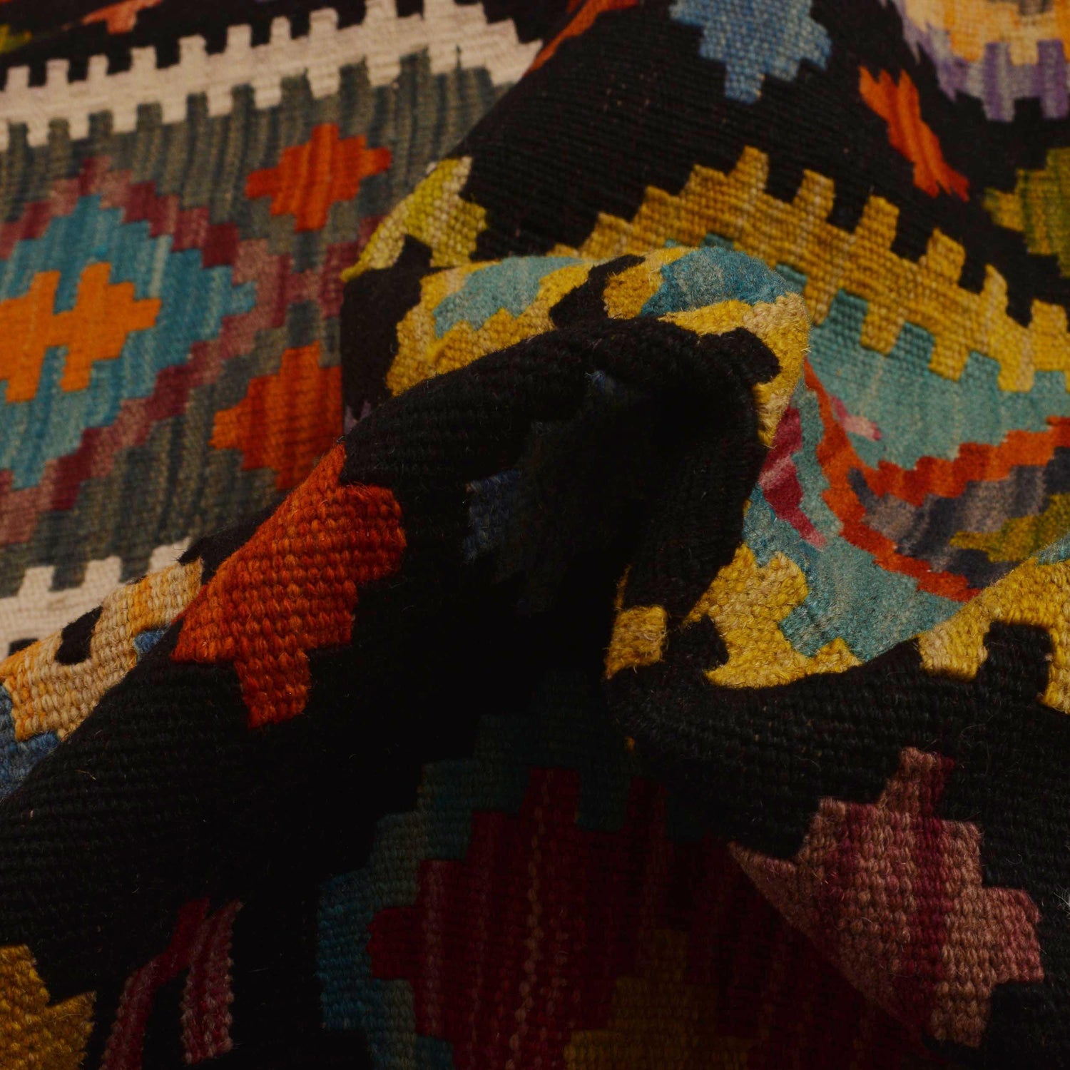 Handmade Vegetable Kilim 9' 10" x 13' 2" (ft) - No. P35063