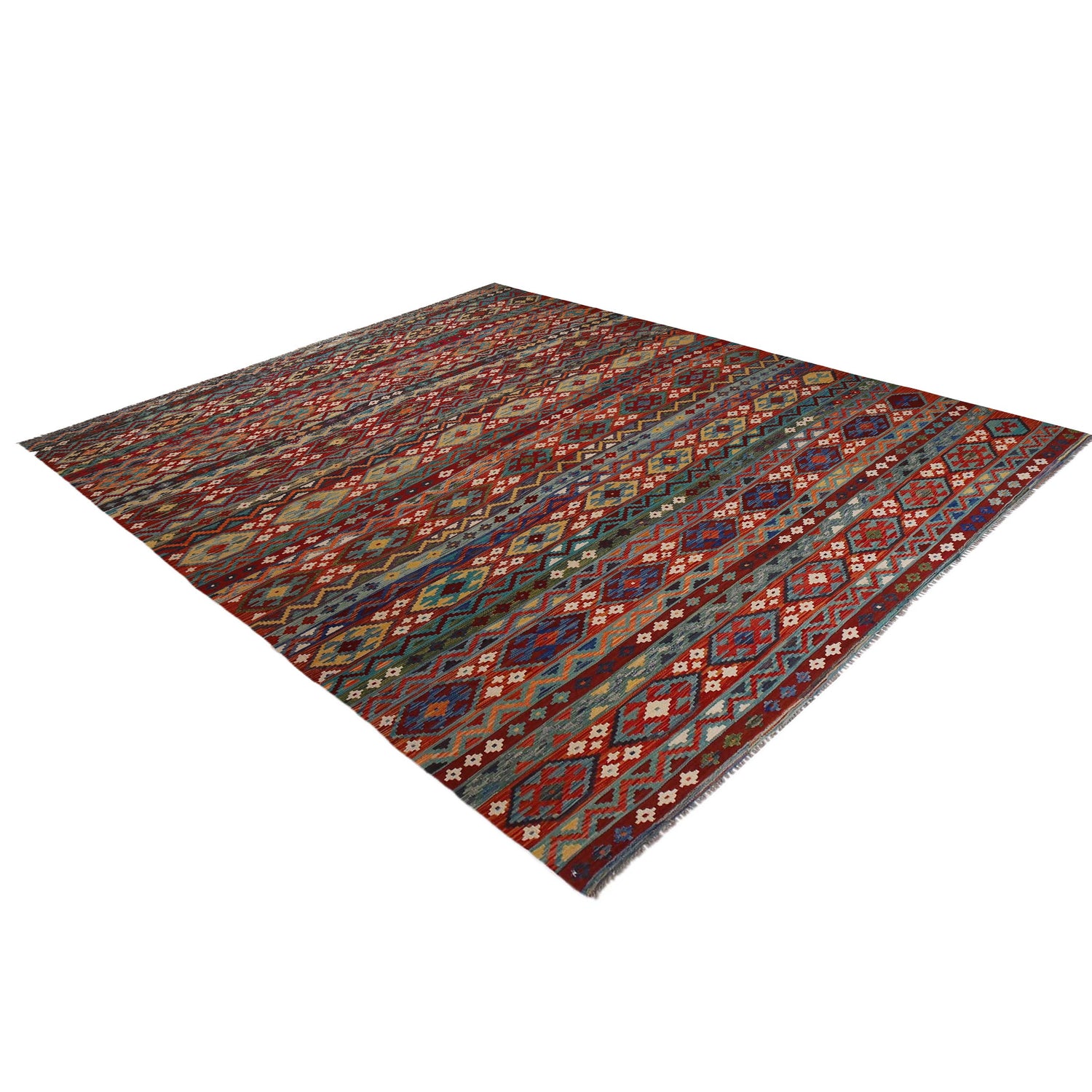 Handmade Vegetable Kelim 9' 9" x 12' 10" (ft) - No. P35064