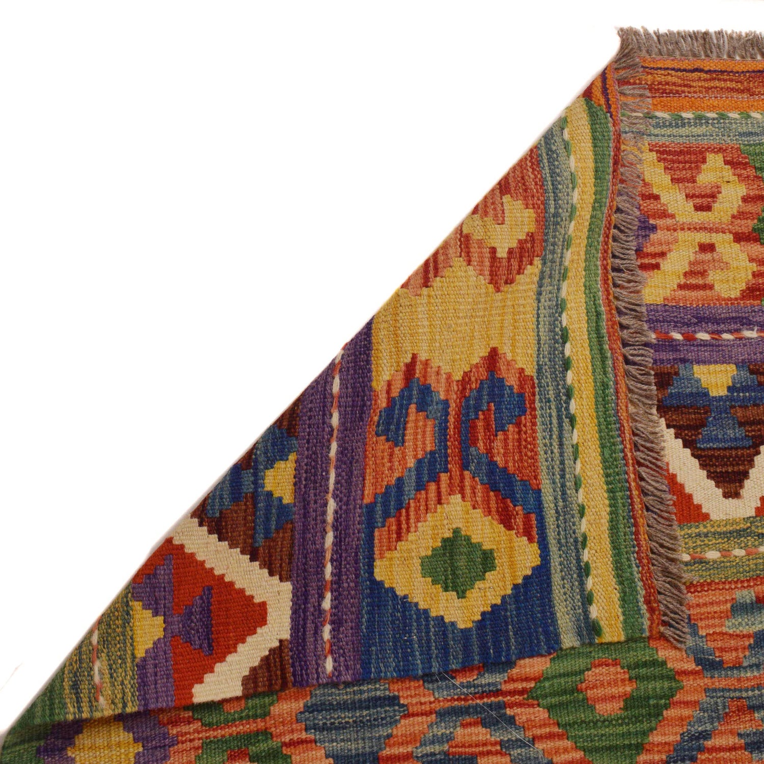 Handmade Vegetable Kilim 9' 8" x 12' 9" (ft) - No. P35065