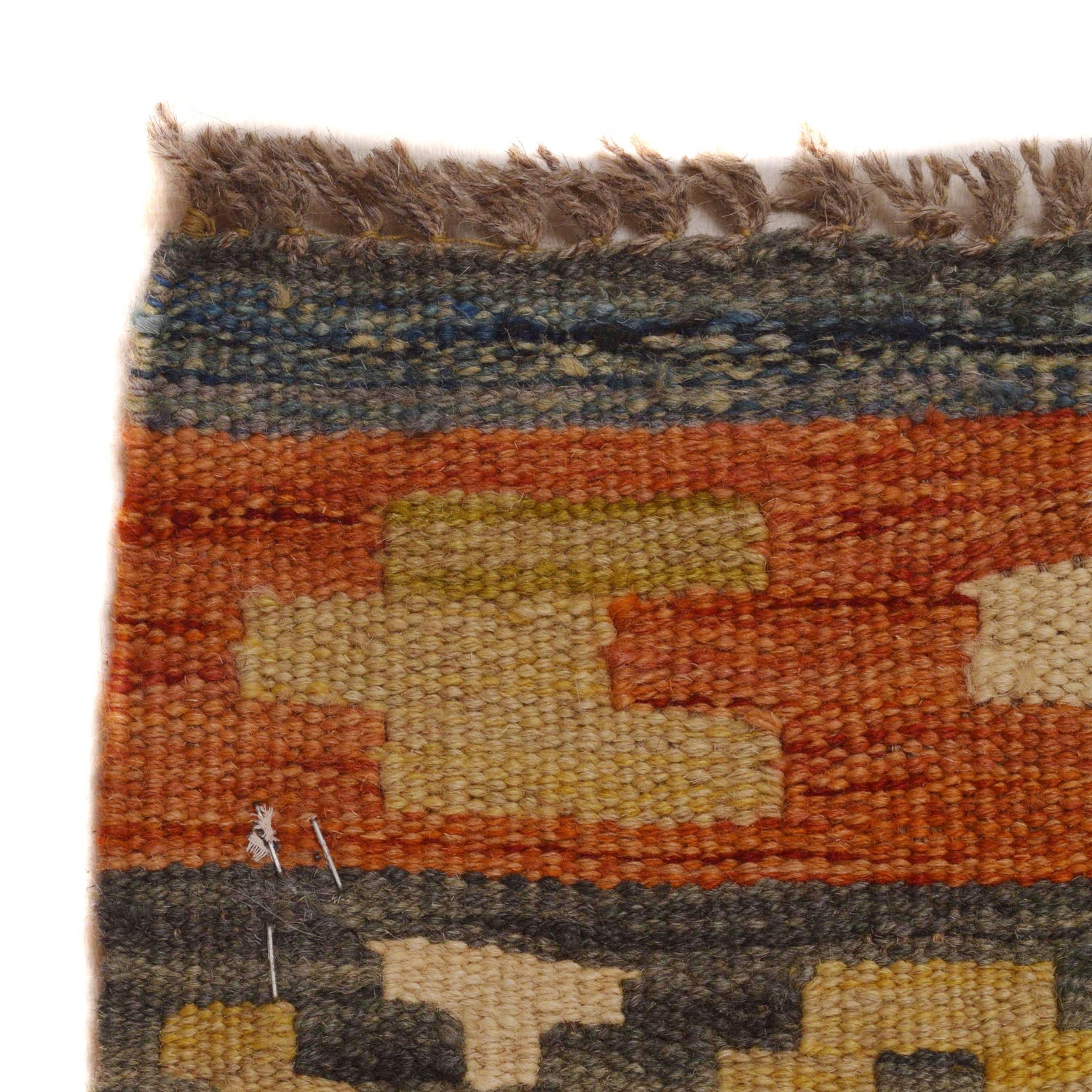 Handmade Vegetable Kilim 8' 1 x 11' 6 (ft) - No. P35072