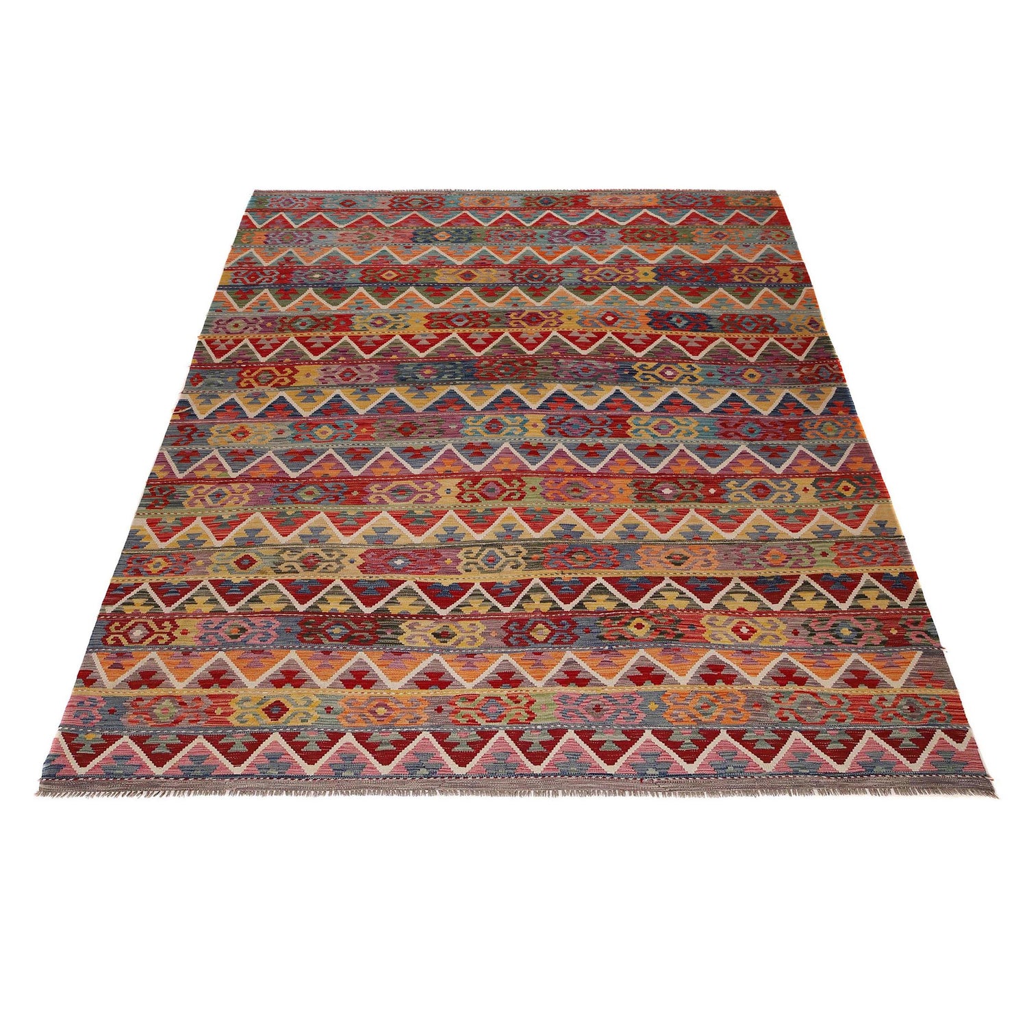 Handmade Vegetable Kilim 8' 8 x 11' 6 (ft) - No. P35074