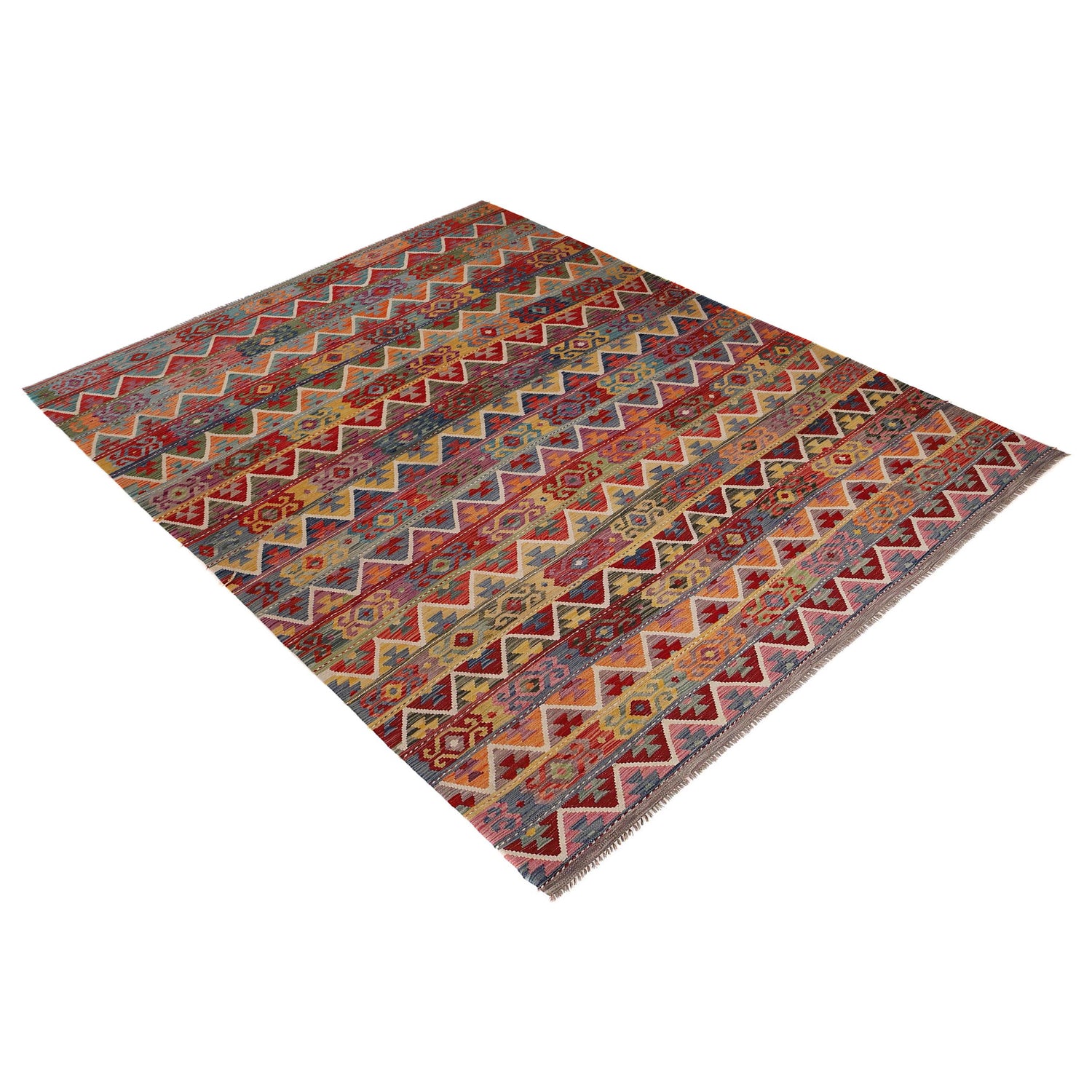 Handmade Vegetable Kilim 8' 8 x 11' 6 (ft) - No. P35074