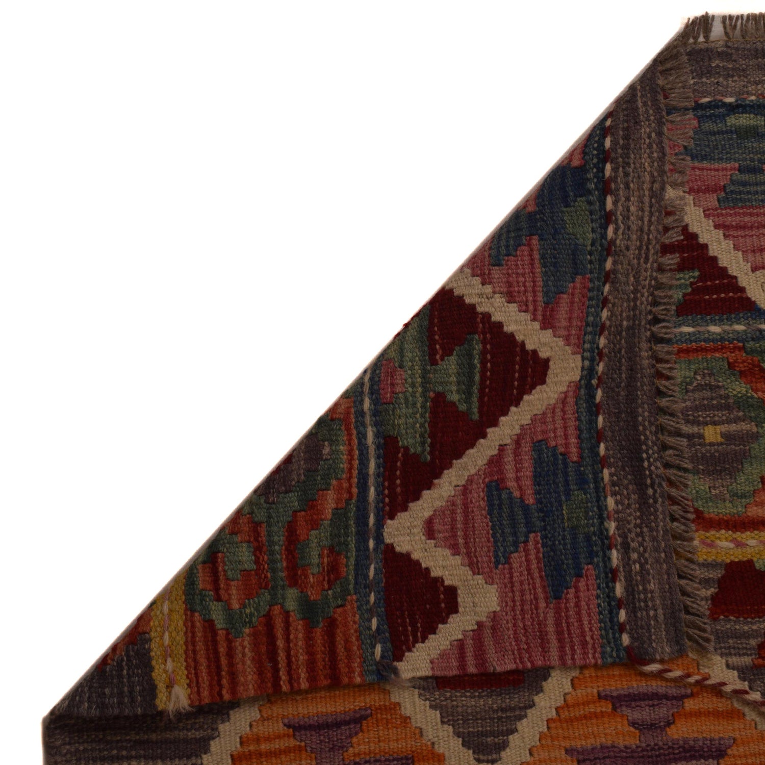 Handmade Vegetable Kilim 8' 8 x 11' 6 (ft) - No. P35074