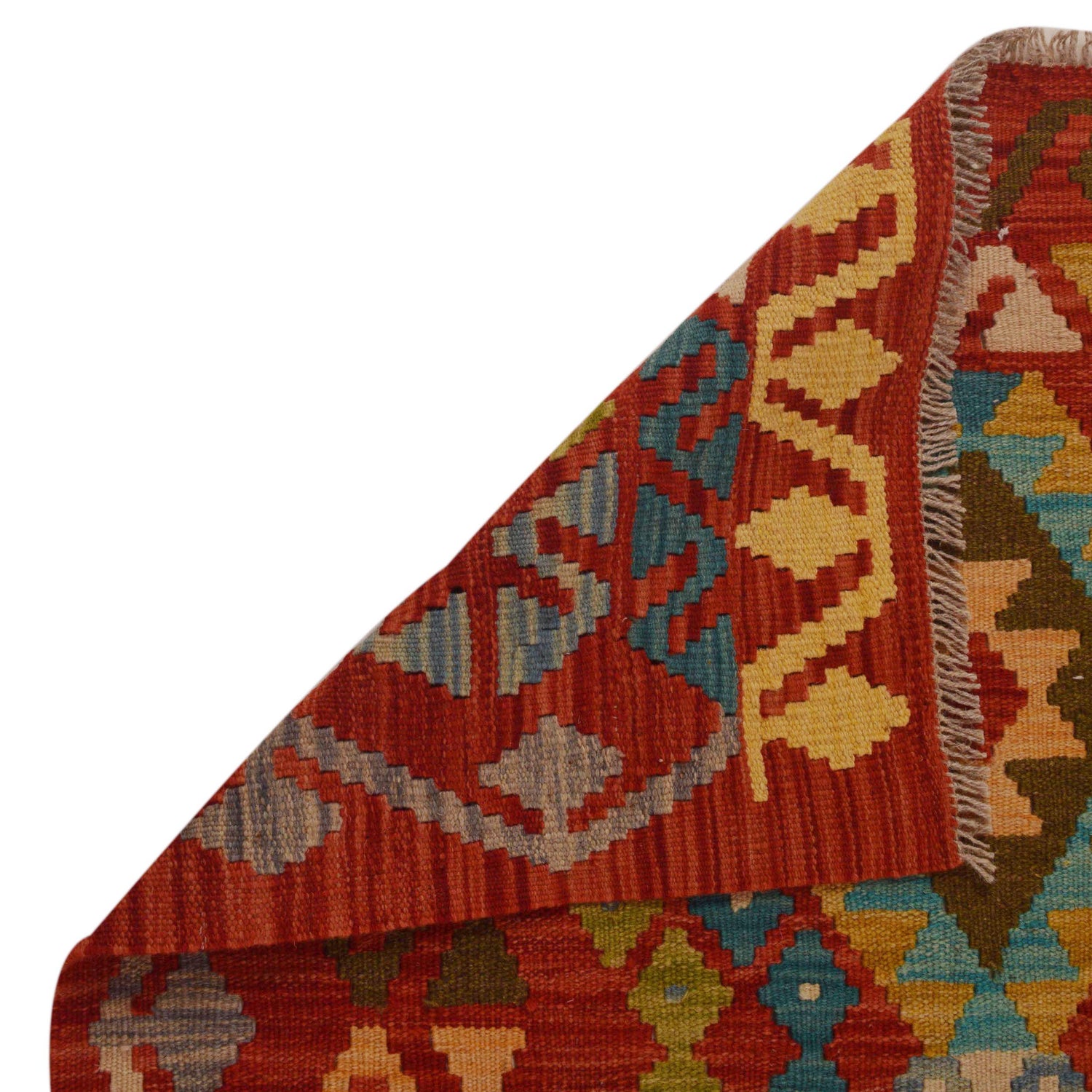 Handmade Vegetable Kilim 5' 1 x 6' 9 (ft) - No. P35077