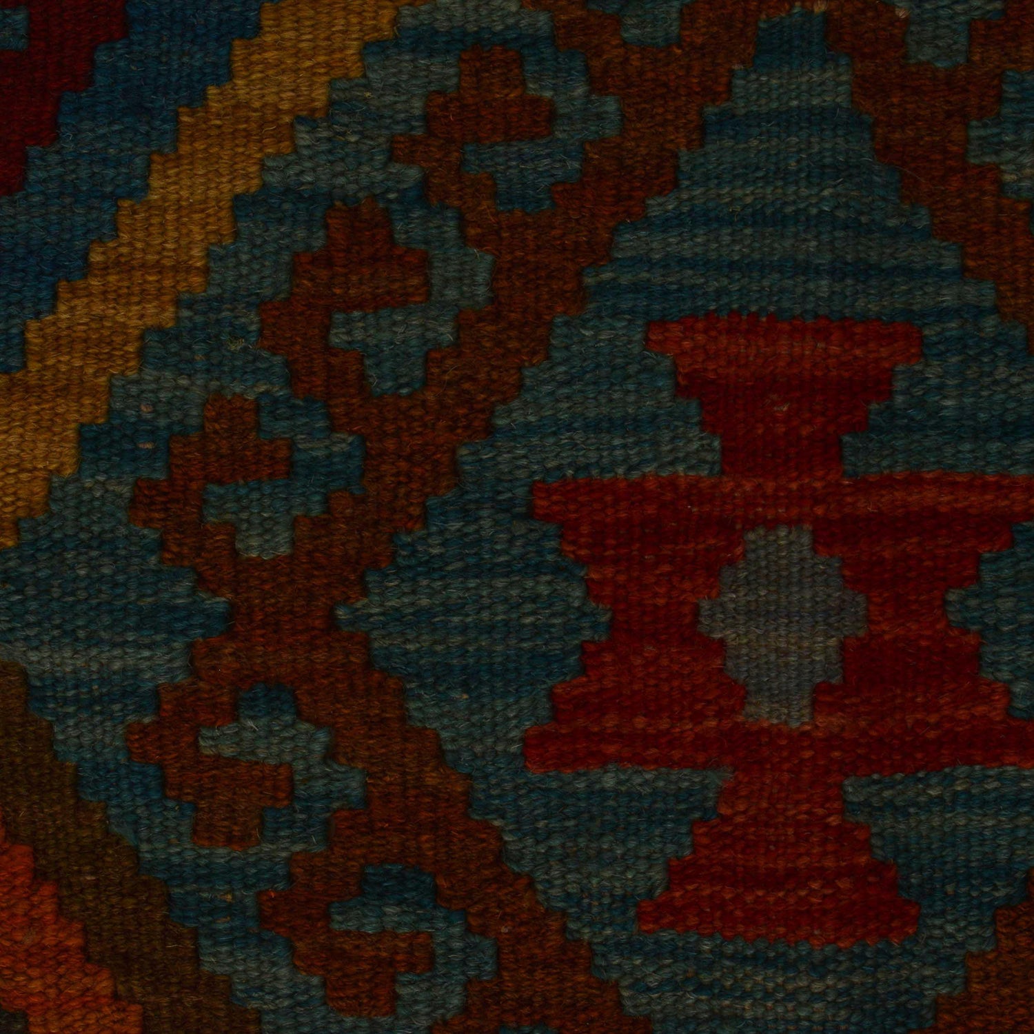 Handmade Vegetable Kilim 3' 5"  x 4' 8" (ft) - No. P35082