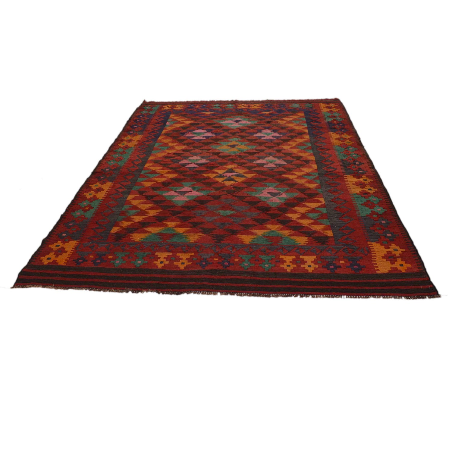 Vintage Kilim 6' 4" x 8' 9" (ft) - No. P35087
