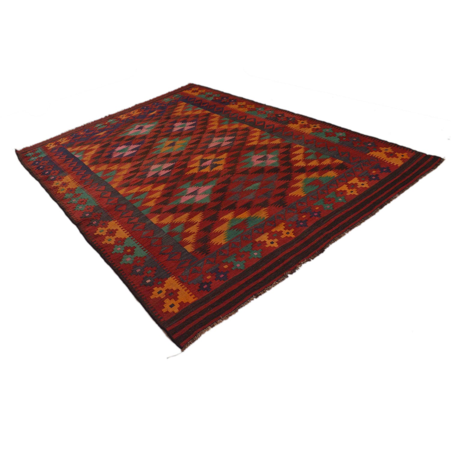 Vintage Kilim 6' 4" x 8' 9" (ft) - No. P35087