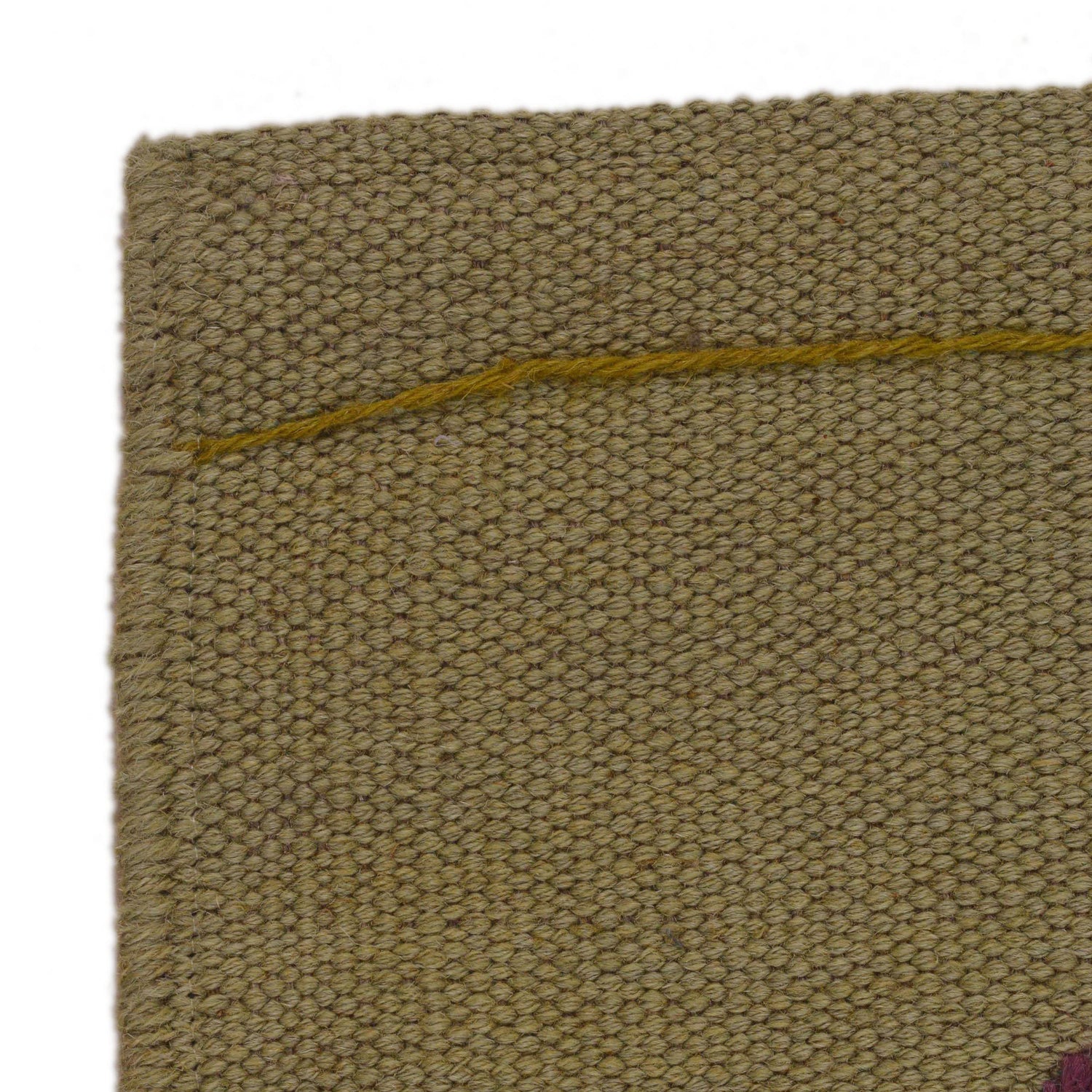 Grey Color Embroidery Flatweave Kilim 2' 0" x 6' 2" (ft)- No. P35158