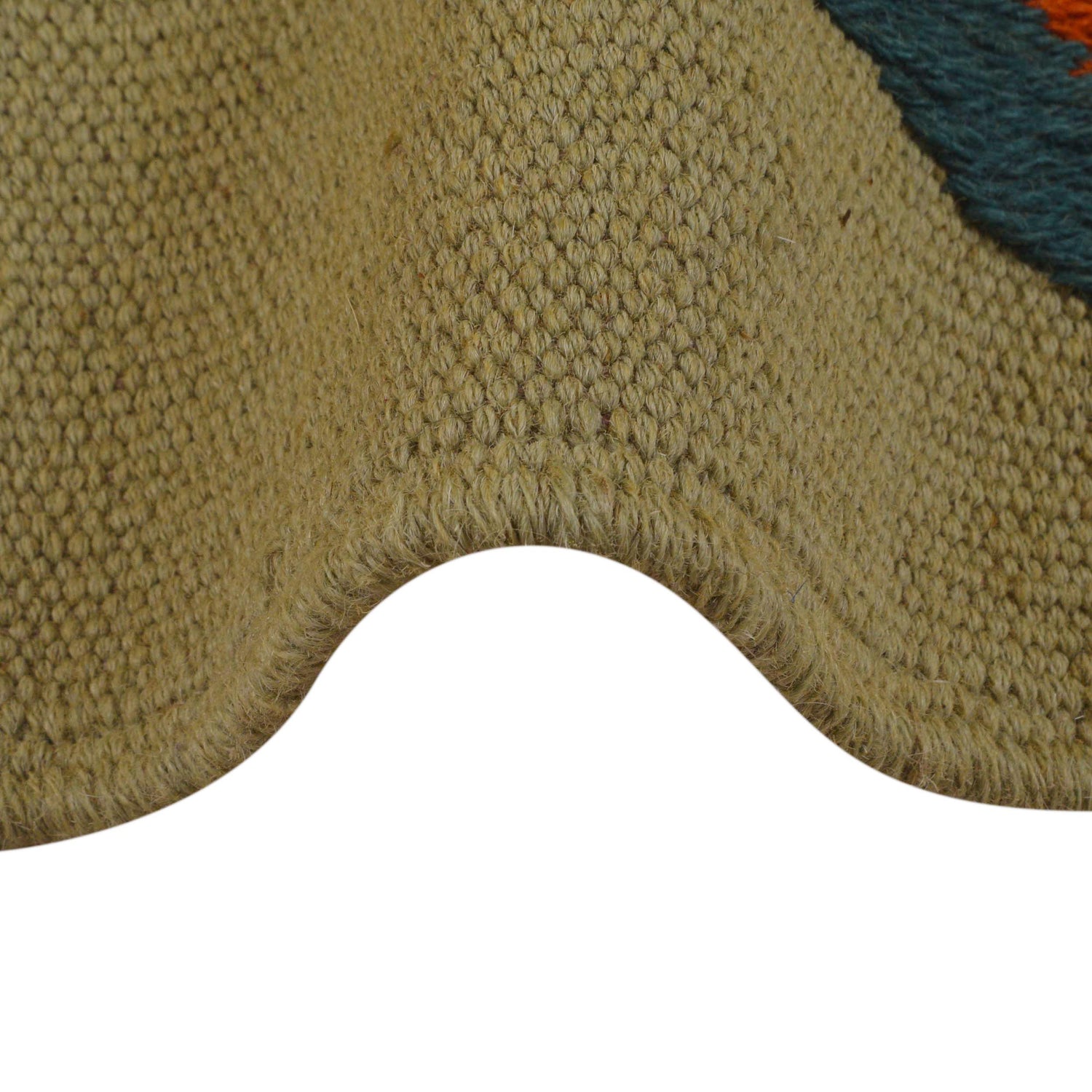 Grey Color Embroidery Flatweave Kilim 2' 0" x 6' 2" (ft)- No. P35158