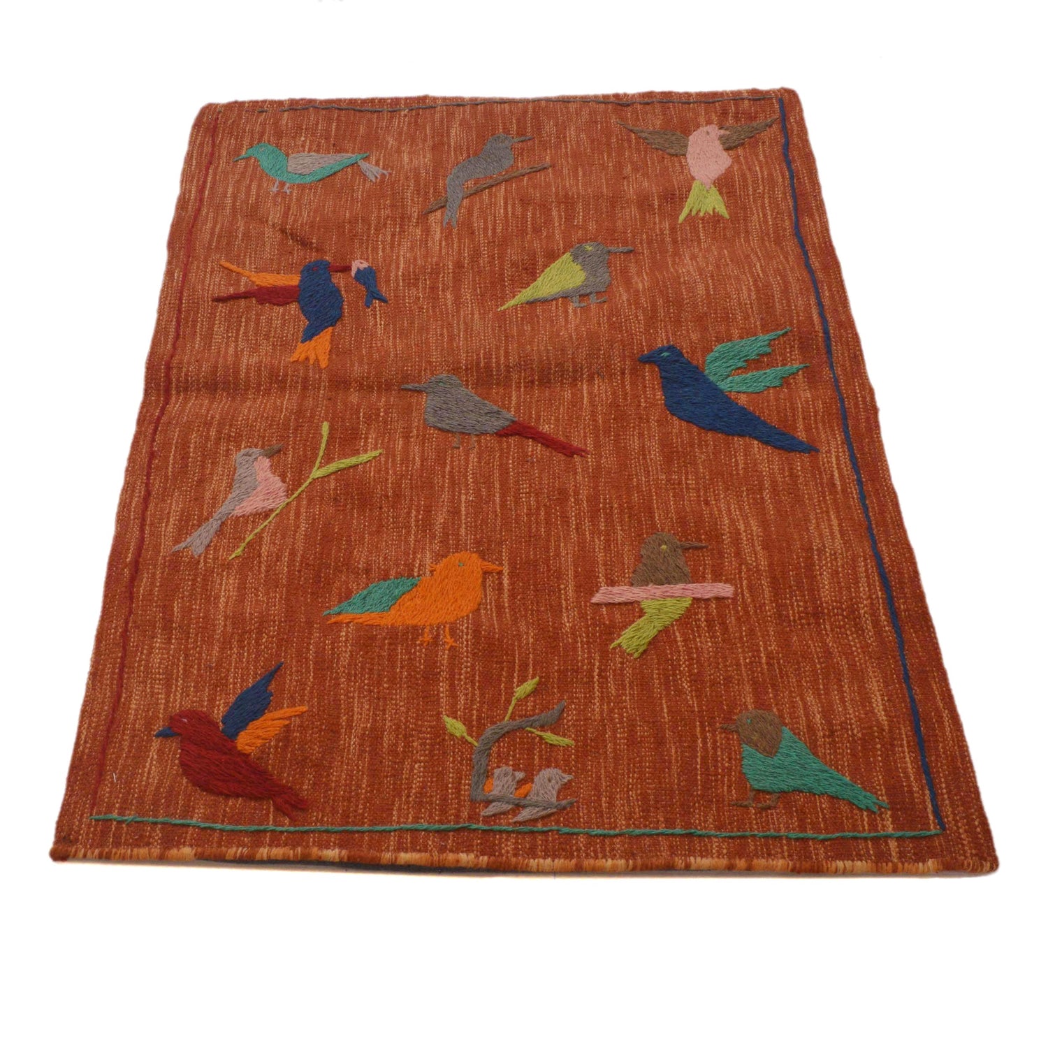 Pakistani Embroidery Kelim 2' 7" x 4' 1" (ft) - No. P35160