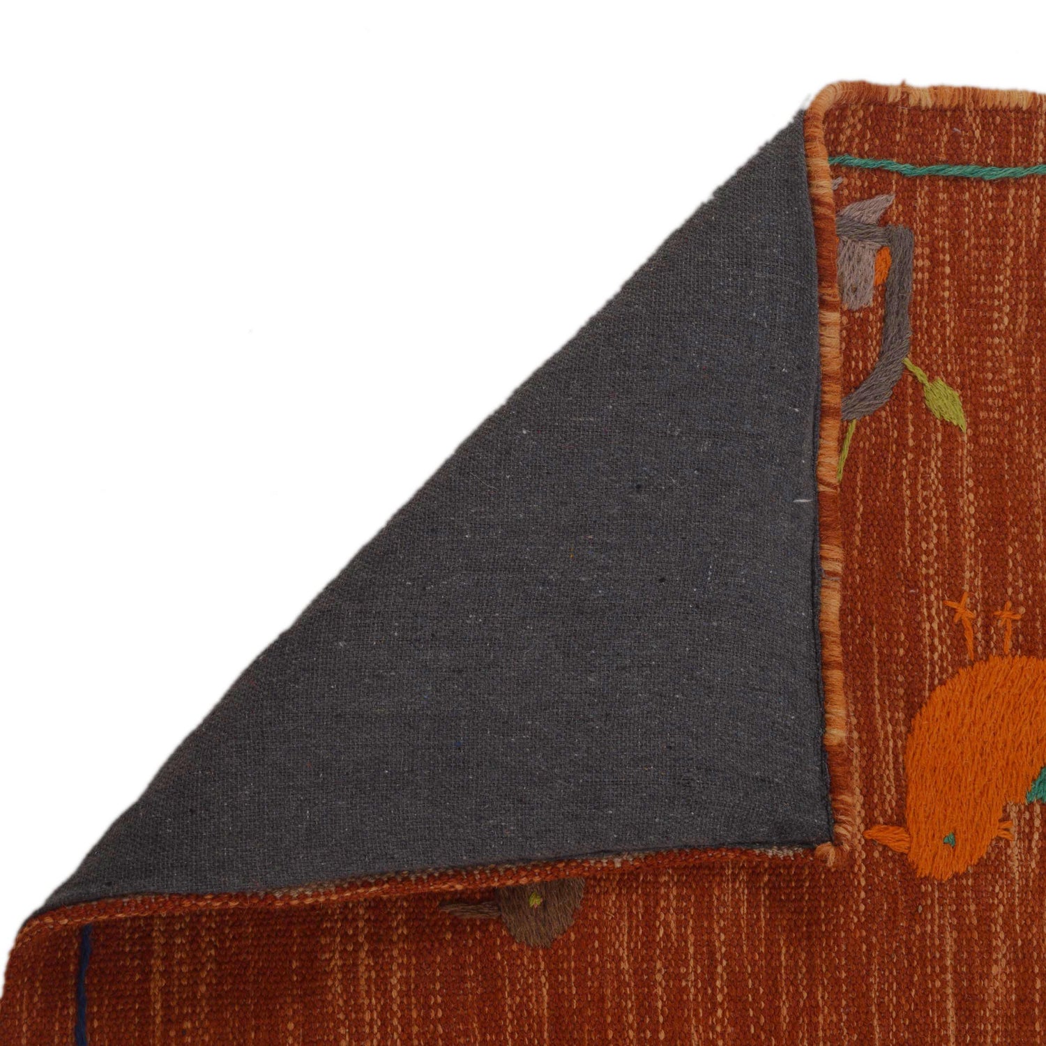 Pakistani Embroidery Kelim 2' 7" x 4' 1" (ft) - No. P35160