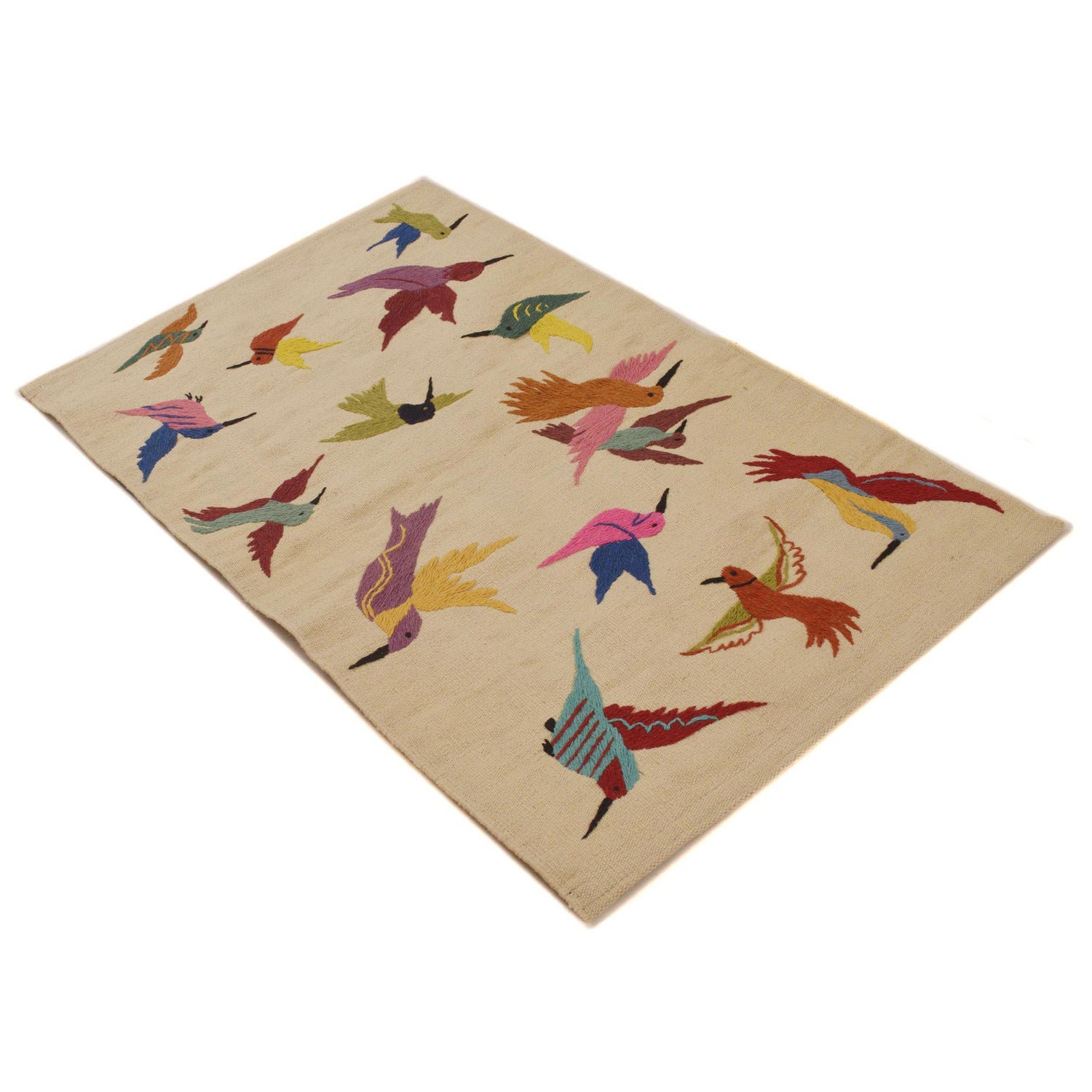 Pakistani Embroidery Kelim 2' 5" x 4' 0" (ft) - No. P35164