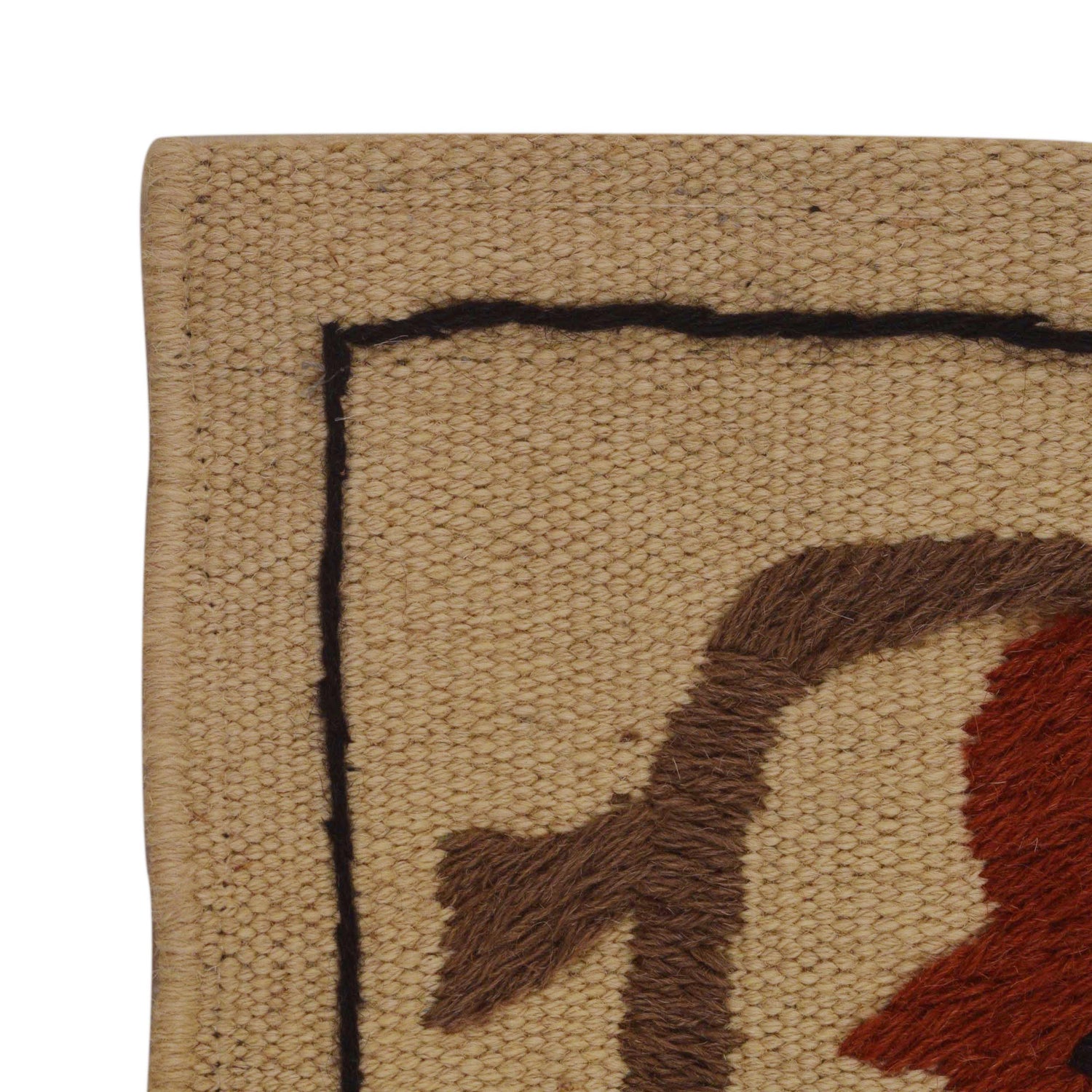 Pakistani Embroidery Kelim 2' 5" x 4' 0" (ft) - No. P35165