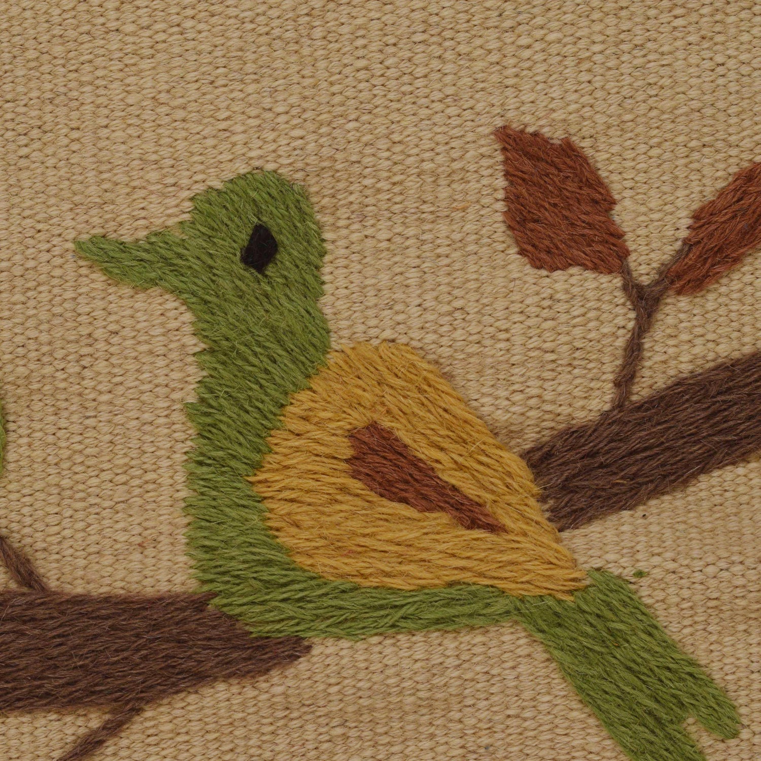 Pakistani Embroidery Kelim 2' 5" x 4' 0" (ft) - No. P35165