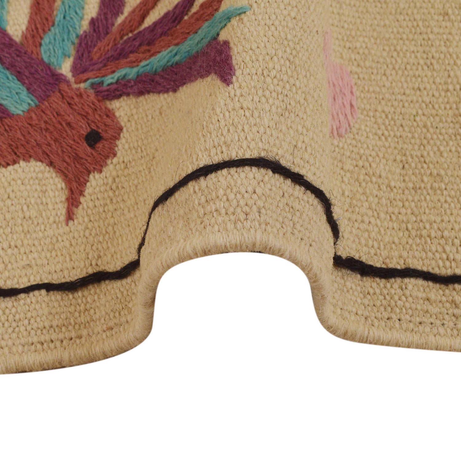 Pakistani Embroidery Kelim 2' 5" x 4' 0" (ft) - No. P35165