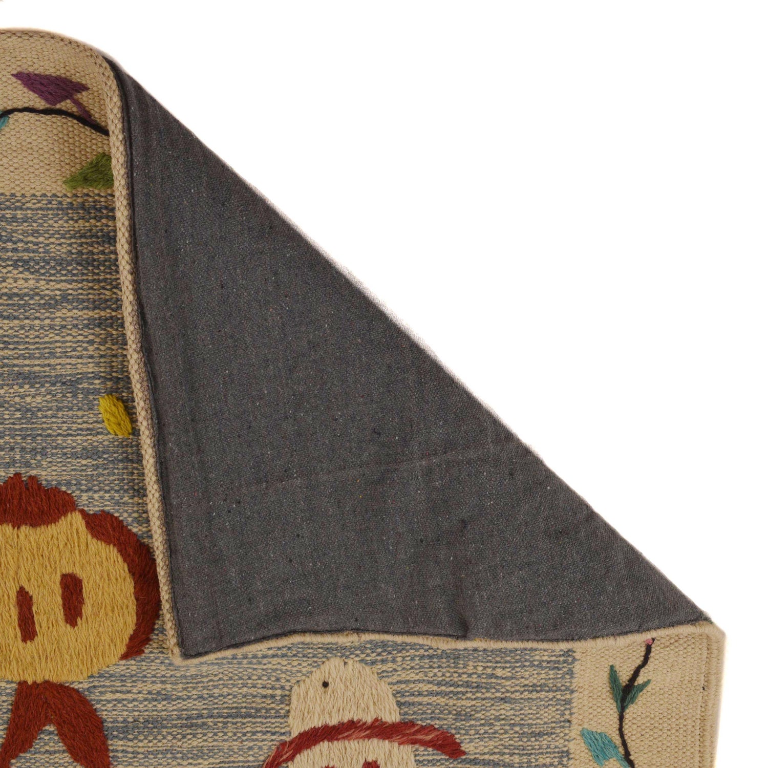 Pakistani Embroidery Kelim 5' 5" x 7' 10" (ft) - No. P35167