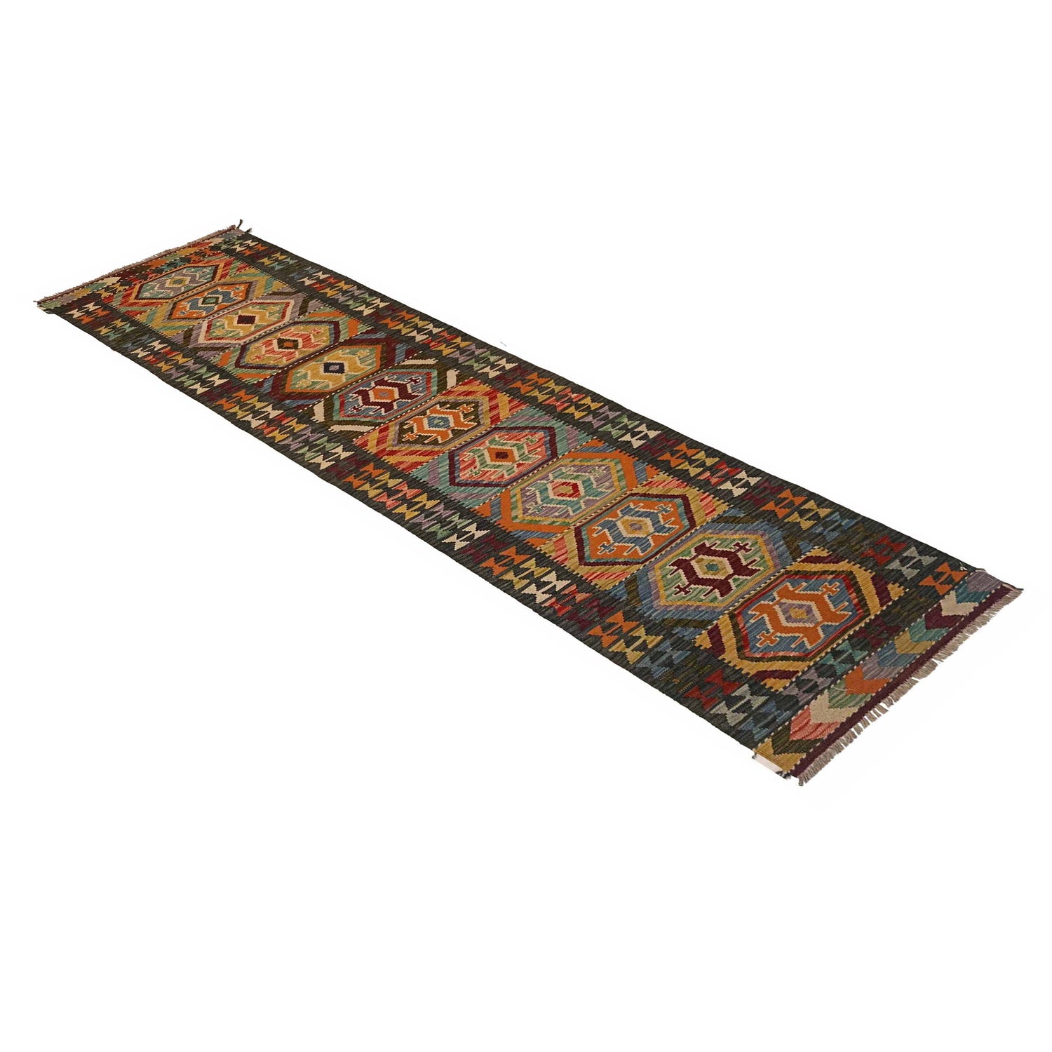 Vegetable Kelim Runner 2' 6" x 10' 0" (ft) - No. P35228