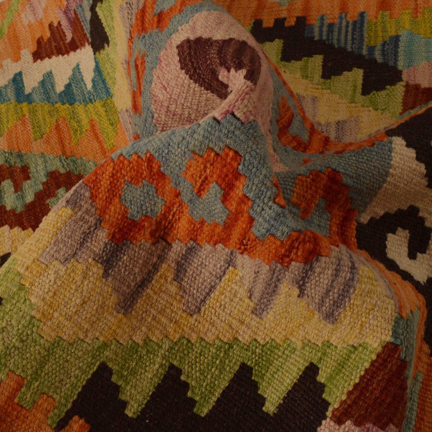 Handmade Vegetable Kilim 2' 7" x 4' 1" (ft) - No. P35300