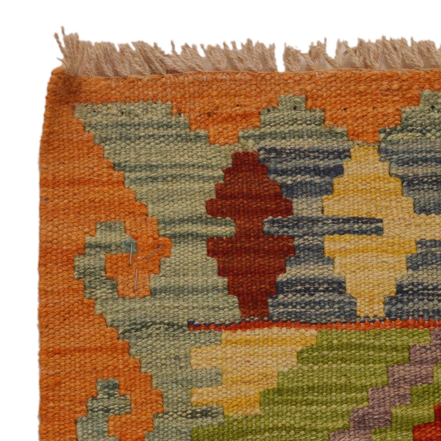 Handmade Vegetable Kelim 3' 5"  x 5' 2" (ft) - No. P35307