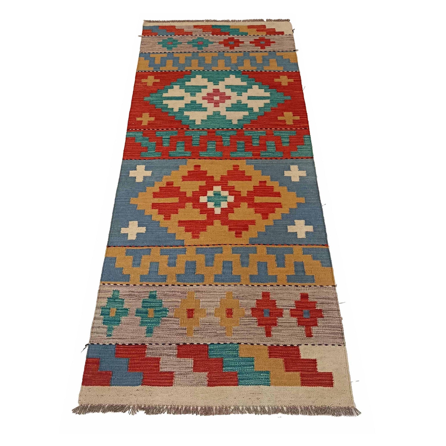 Vegetable Kilim Runner 2' 3" x 6' 9" (ft)- No. P35309