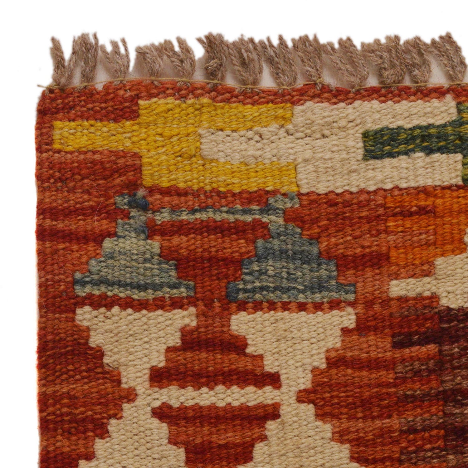 Handmade Vegetable Kilim 3' 4"  x 4' 9" (ft) - No. P35310