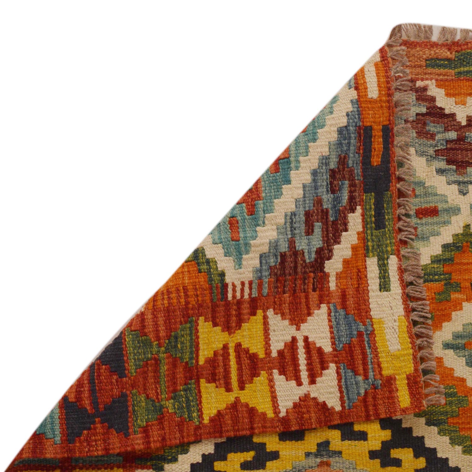 Handmade Vegetable Kilim 3' 4"  x 4' 9" (ft) - No. P35310