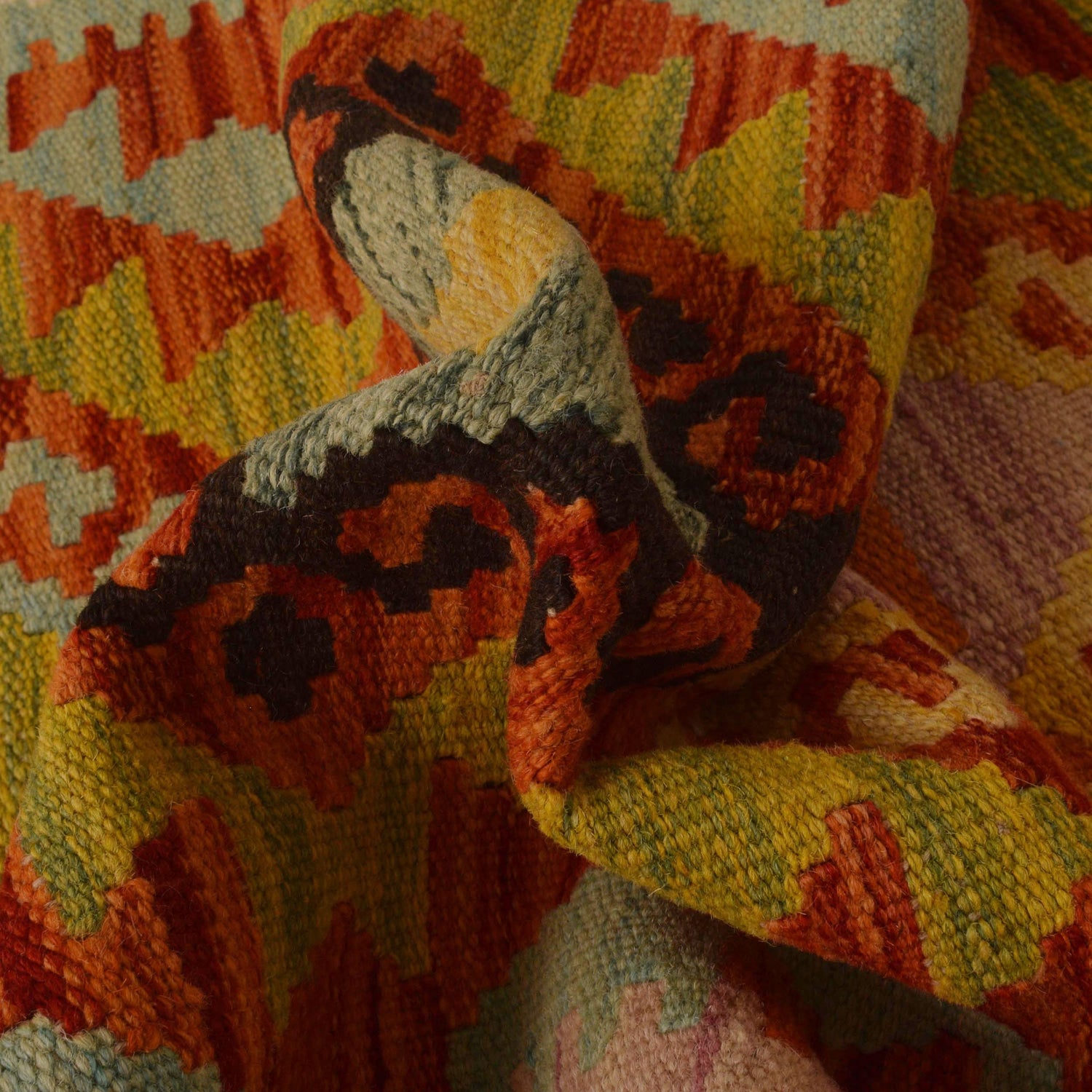 Vegetable Kelim Runner 2' 1" x 6' 9" (ft)- No. P35311