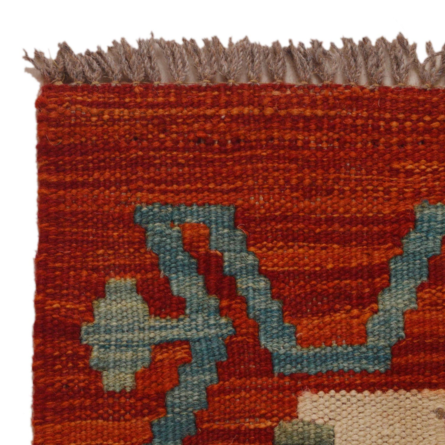 Handmade Vegetable Kelim 3' 4"  x 4' 9" (ft) - No. P35314