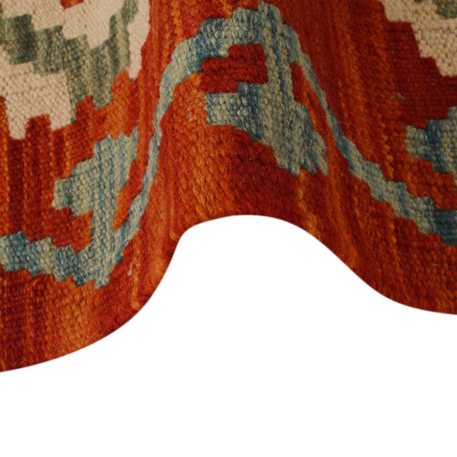 Handmade Vegetable Kelim 3' 4"  x 4' 9" (ft) - No. P35314