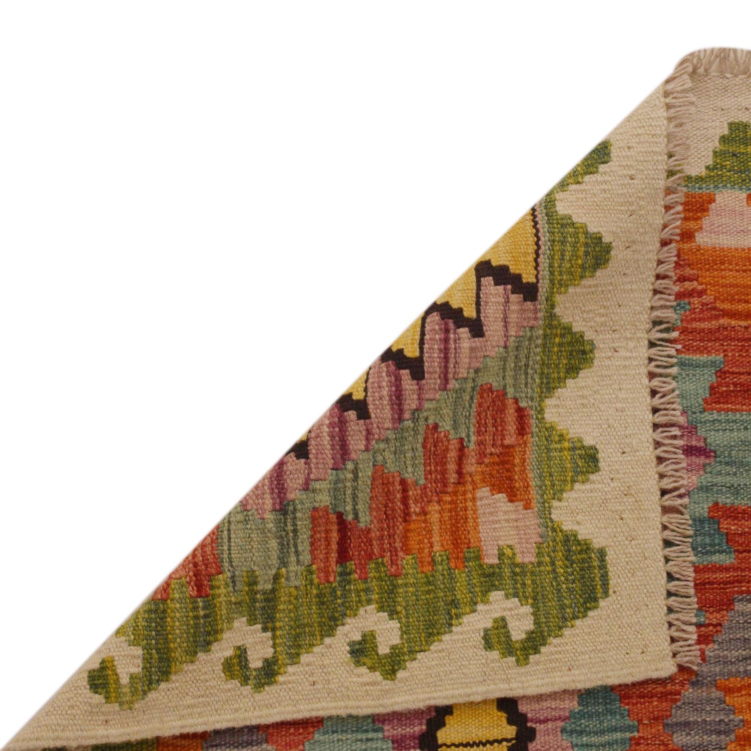 Handmade Vegetable Kilim 3' 5"  x 5' 3" (ft) - No. P35315