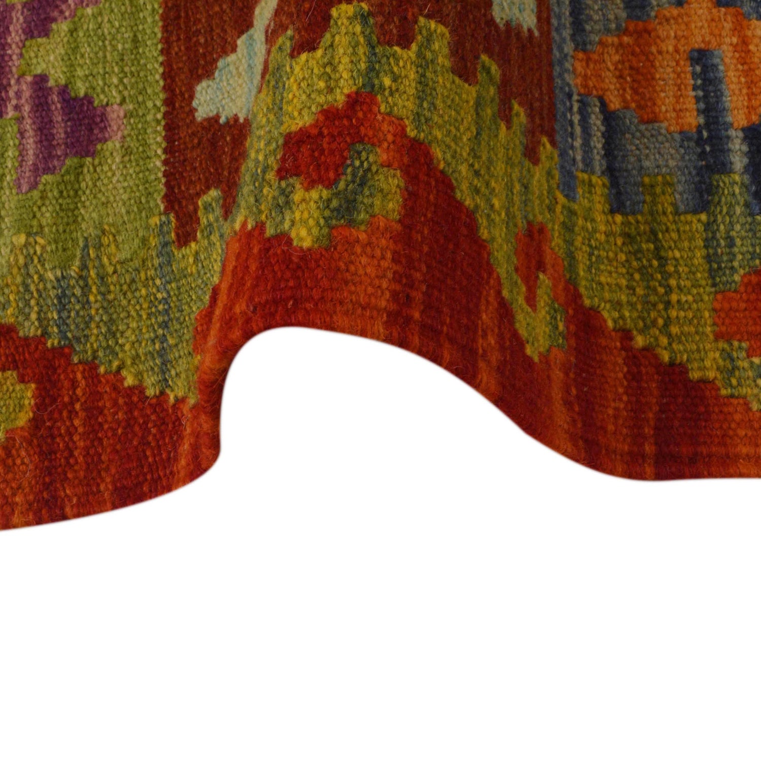 Handmade Vegetable Kelim 3' 3"  x 5' 1" (ft) - No. P35317