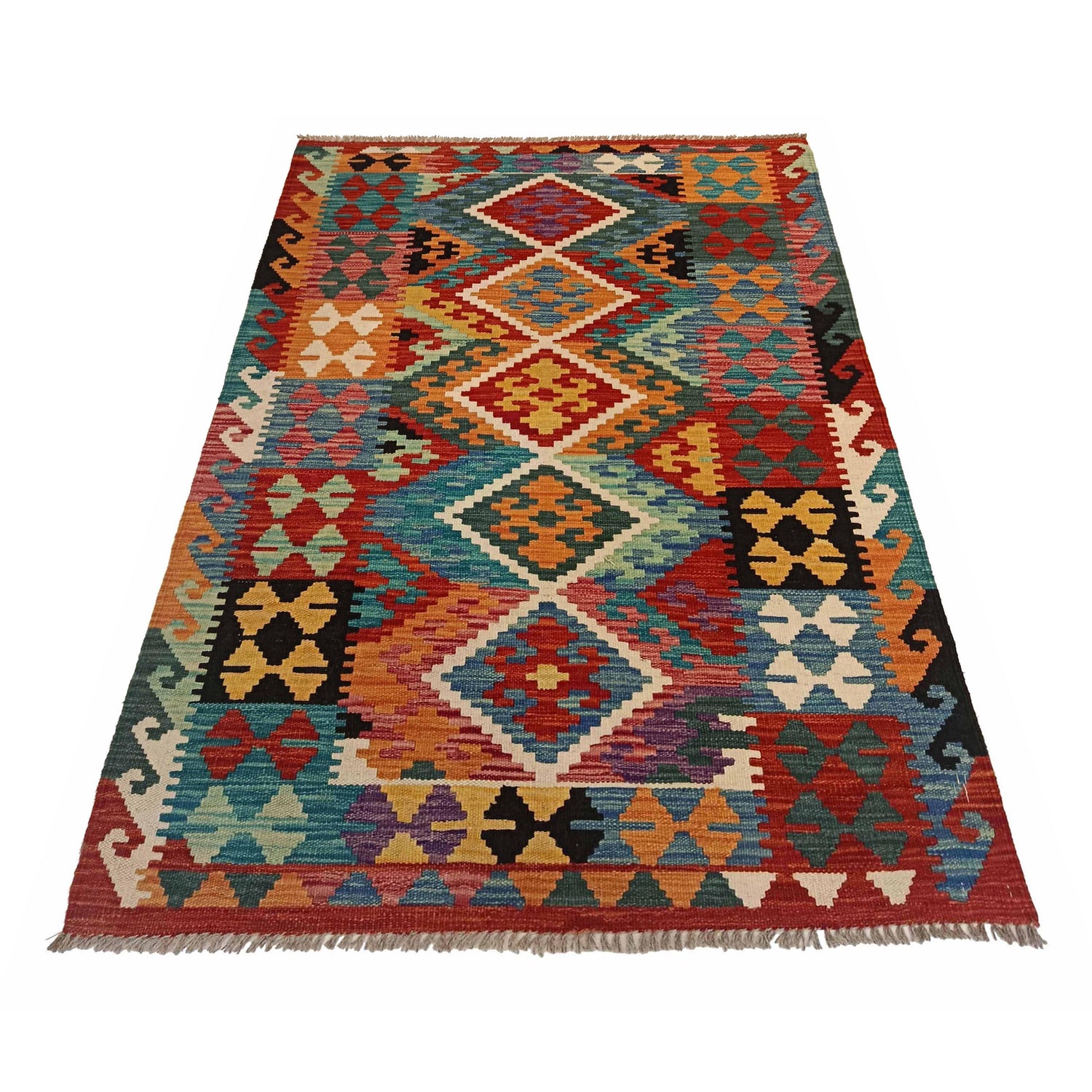 Handmade Vegetable Kilim 3' 3"  x 5' 0" (ft) - No. P35318