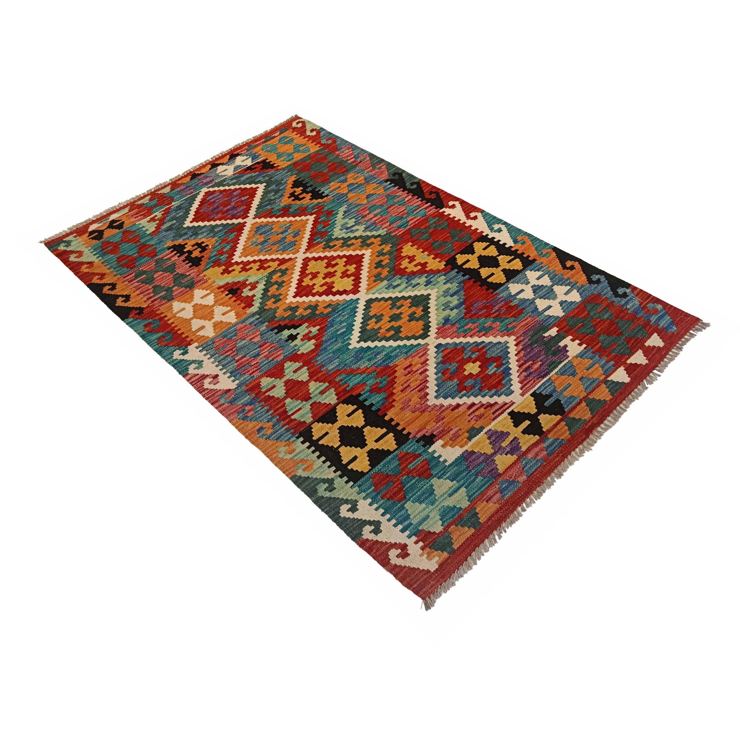 Handmade Vegetable Kilim 3' 3"  x 5' 0" (ft) - No. P35318