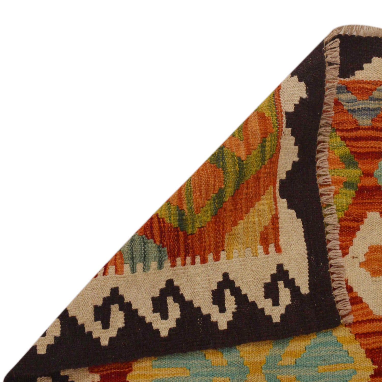 Handmade Vegetable Kilim 3' 5" x 5' 1" (ft) - No. P35328