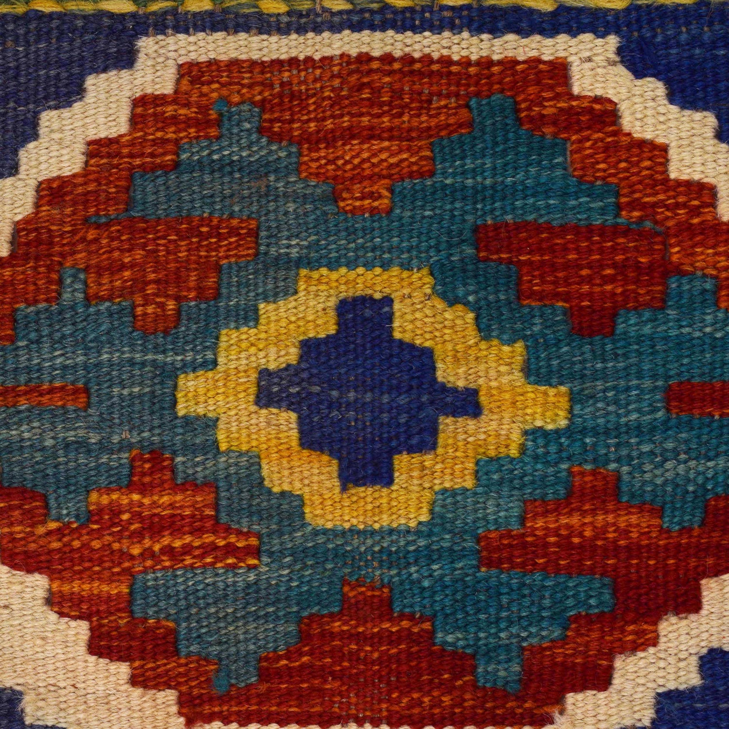 Handmade Vegetable Kilim 5' 1 x 6' 9 (ft) - No. P35332