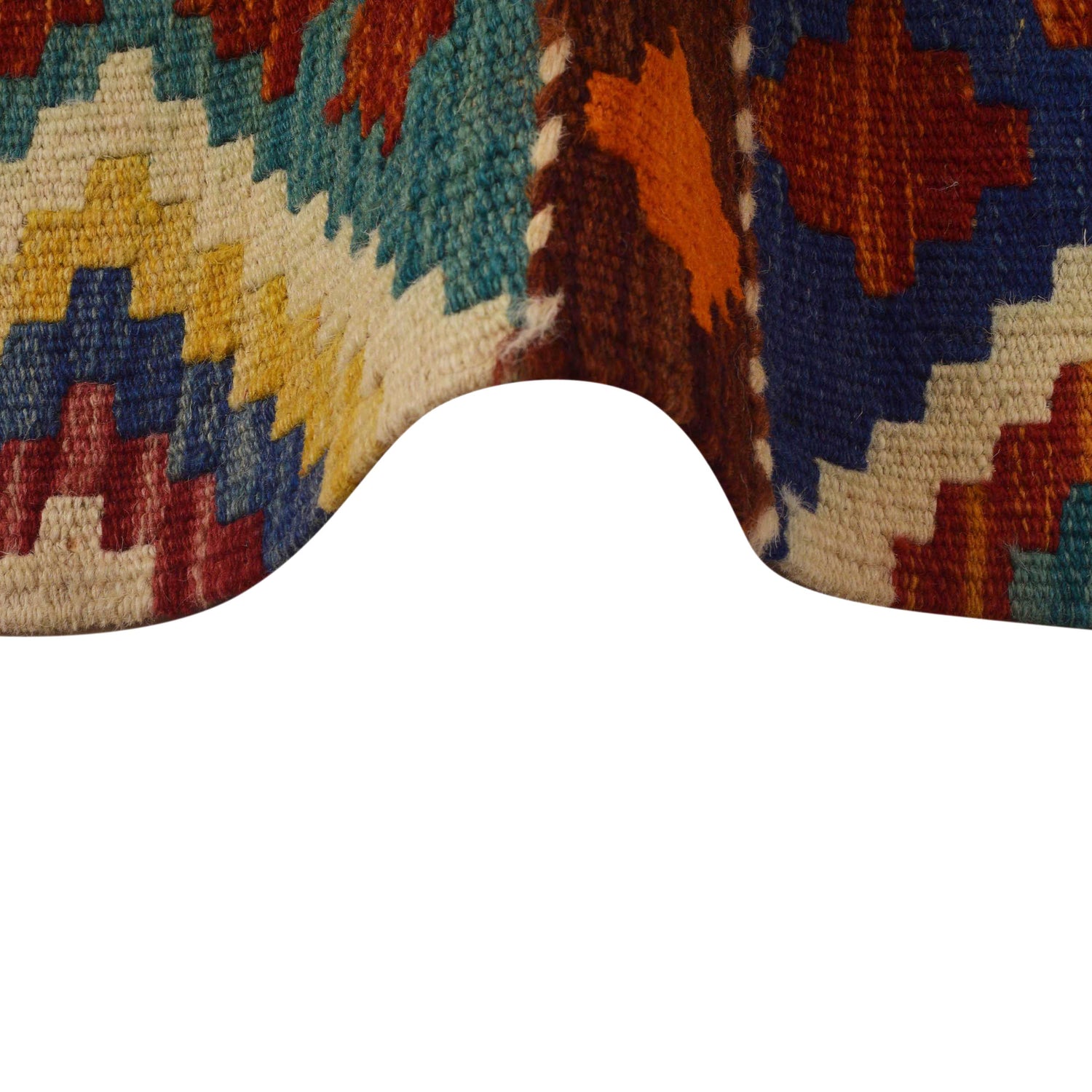Handmade Vegetable Kilim 5' 1 x 6' 9 (ft) - No. P35332