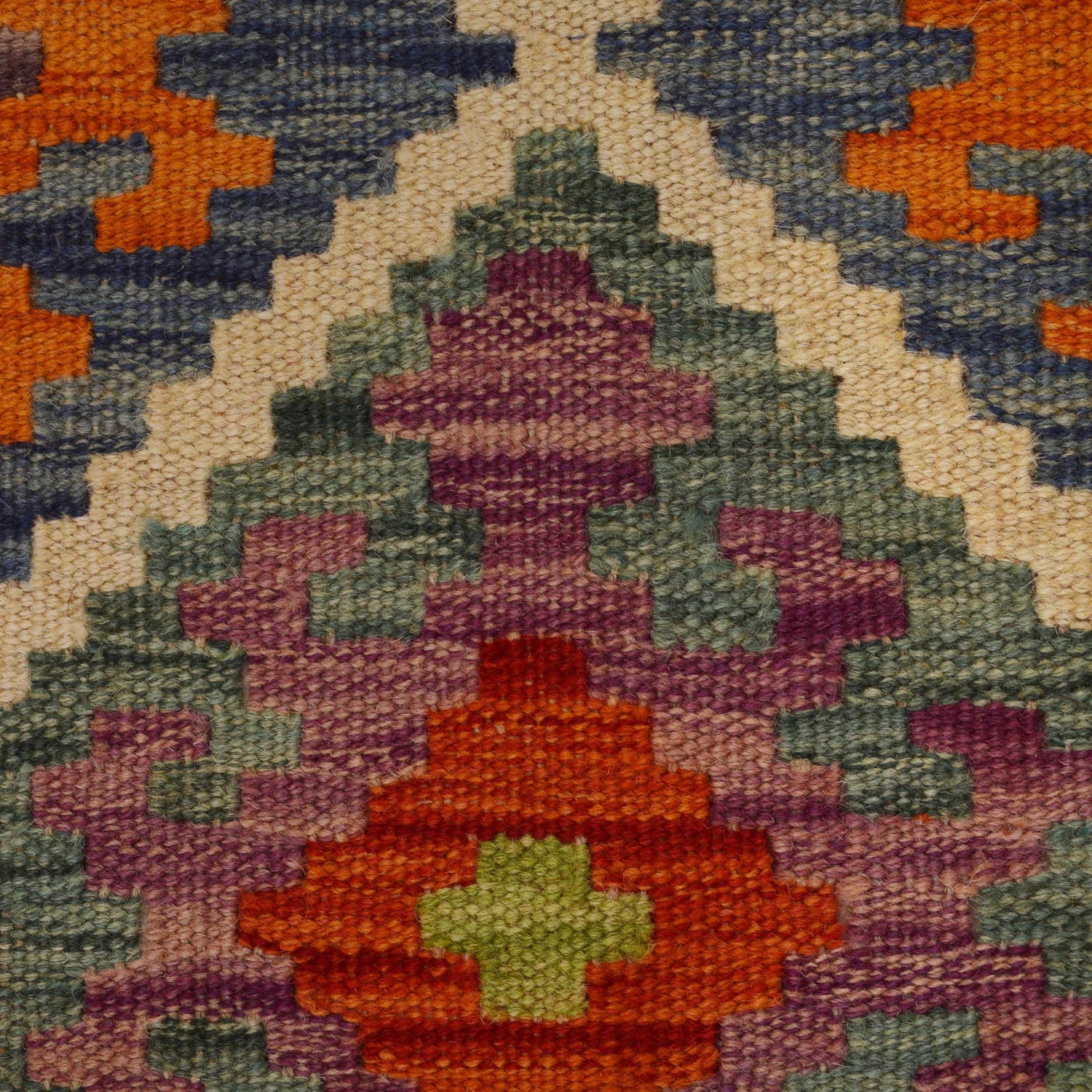 Handmade Vegetable Kelim 5' 0 x 6' 8 (ft) - No. P35333