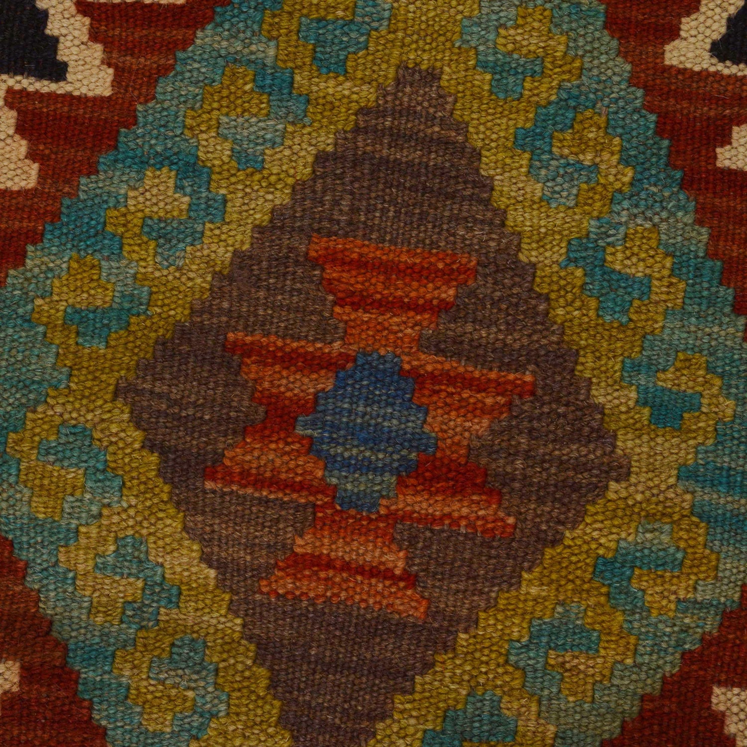 Handmade Vegetable Kilim 5' 0" x 6' 7" (ft) - No. P35334