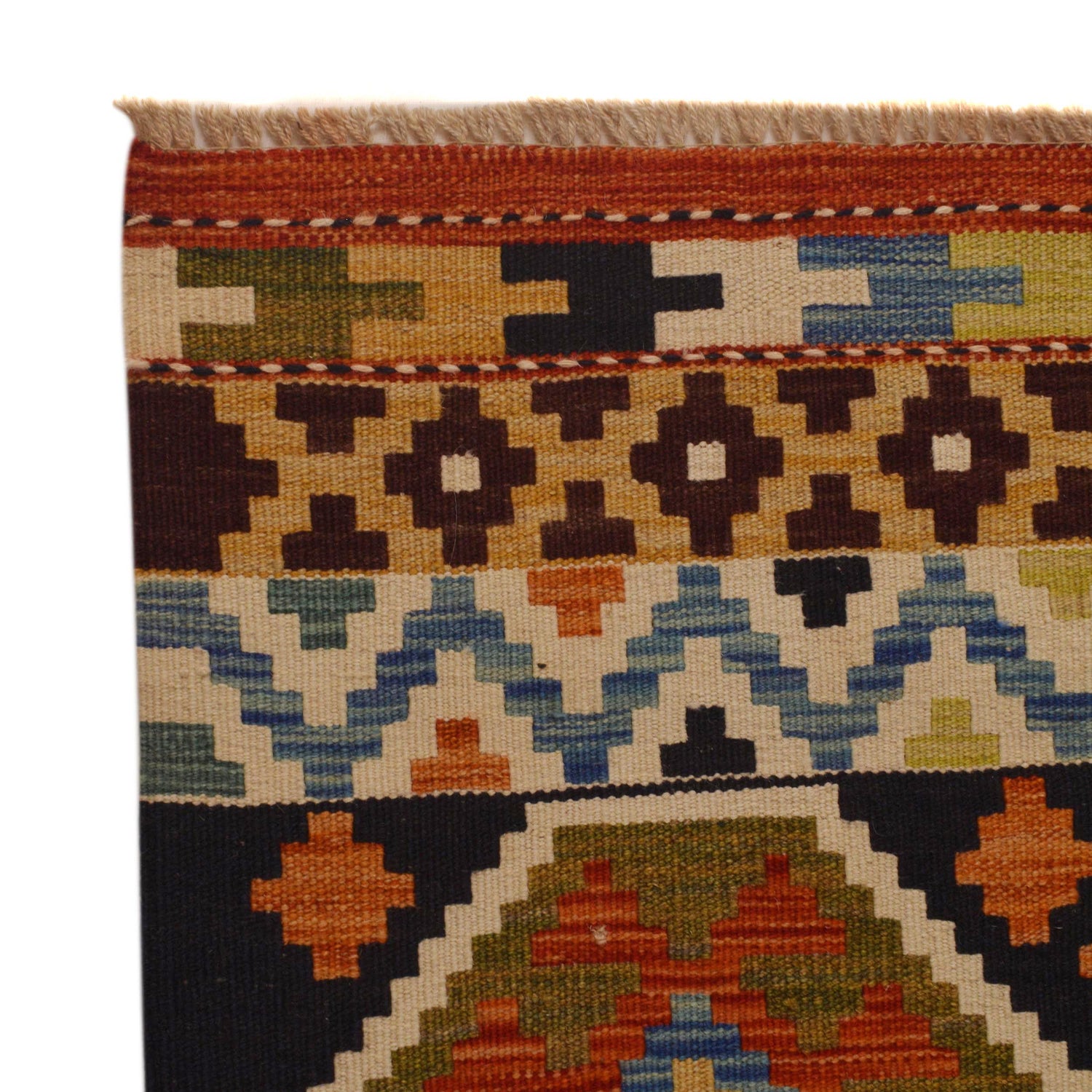 Handmade Vegetable Kelim 4' 8" x 8' 5" (ft) - No. P35335