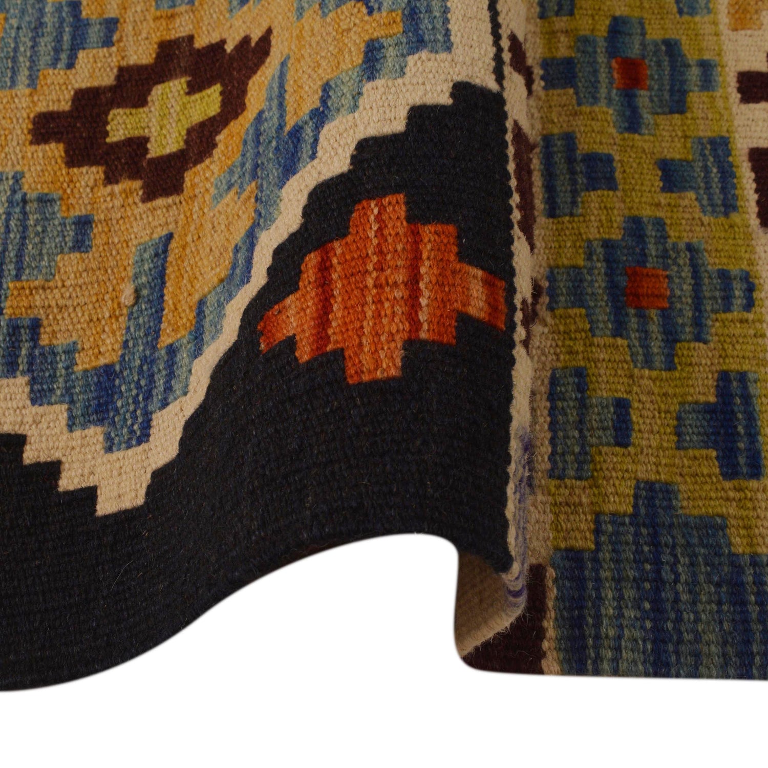 Handmade Vegetable Kelim 4' 8" x 8' 5" (ft) - No. P35335