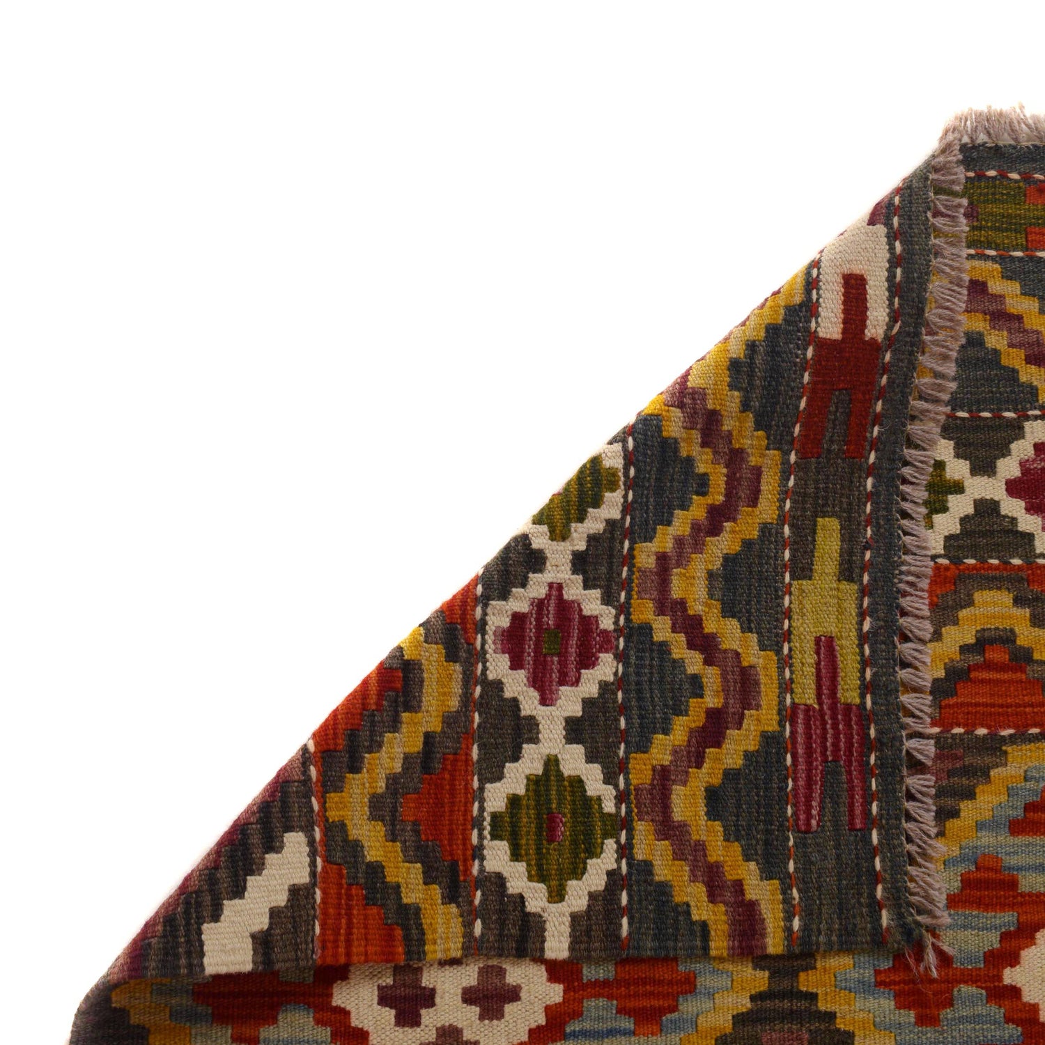 Handmade Vegetable Kilim 5' 0 x 6' 4 (ft) - No. P35337